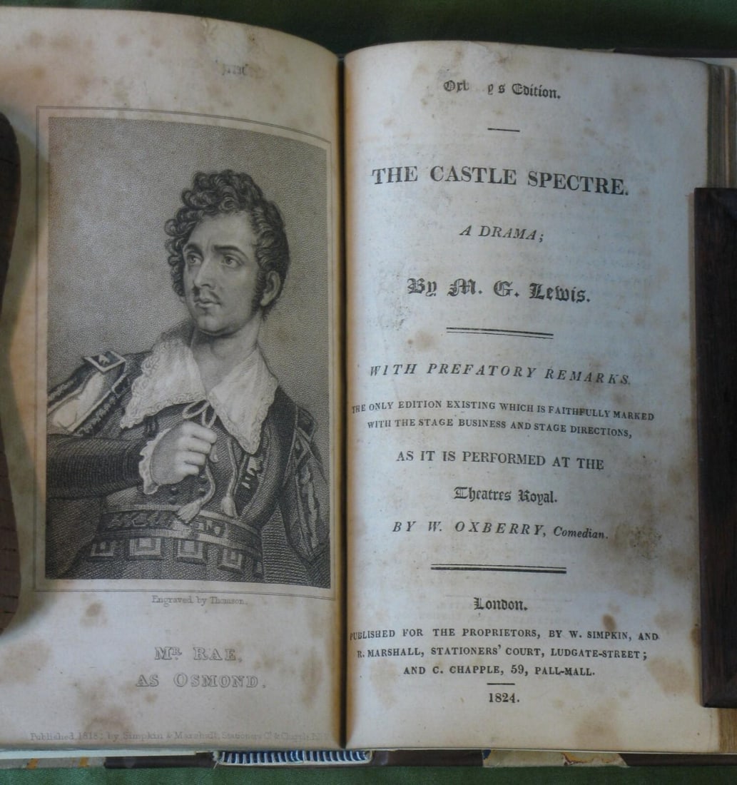 Antique Book Oxberry's English Dama Rare Edition 9 Plays C. 1818 Shakespeare Fine Rebinding - 7