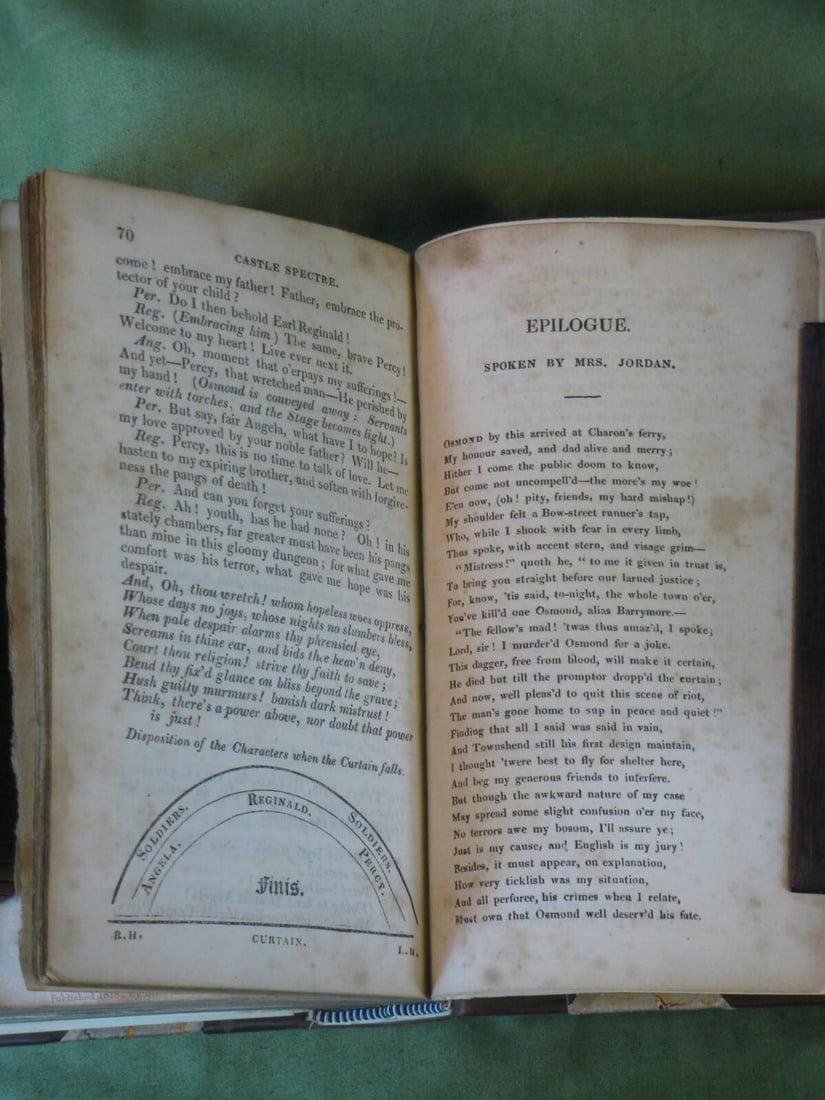 Antique Book Oxberry's English Dama Rare Edition 9 Plays C. 1818 Shakespeare Fine Rebinding - 8