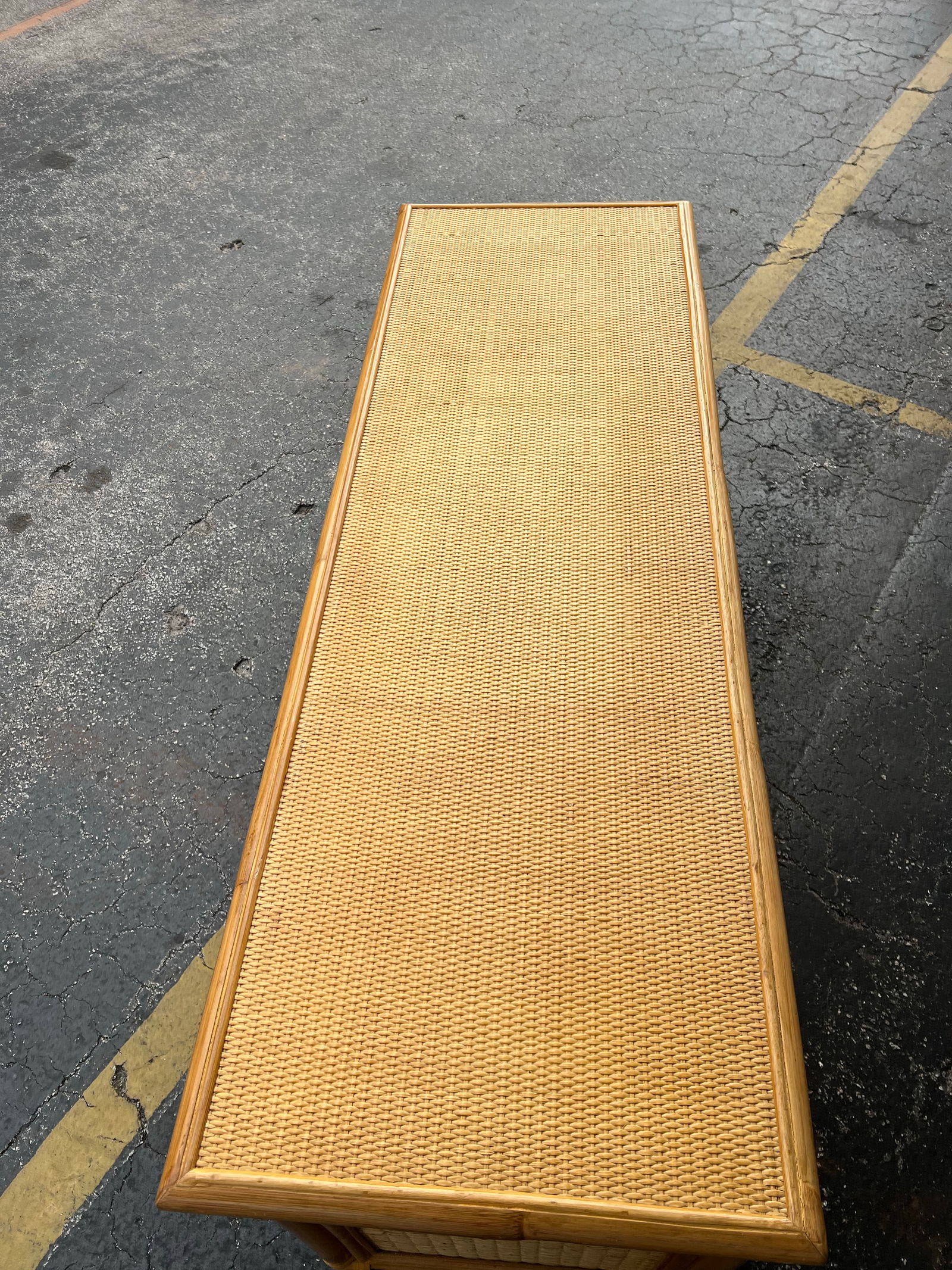 Late 20th Century Large Rattan Island Style Tv Stand, Sideboard, Sideboard - 5