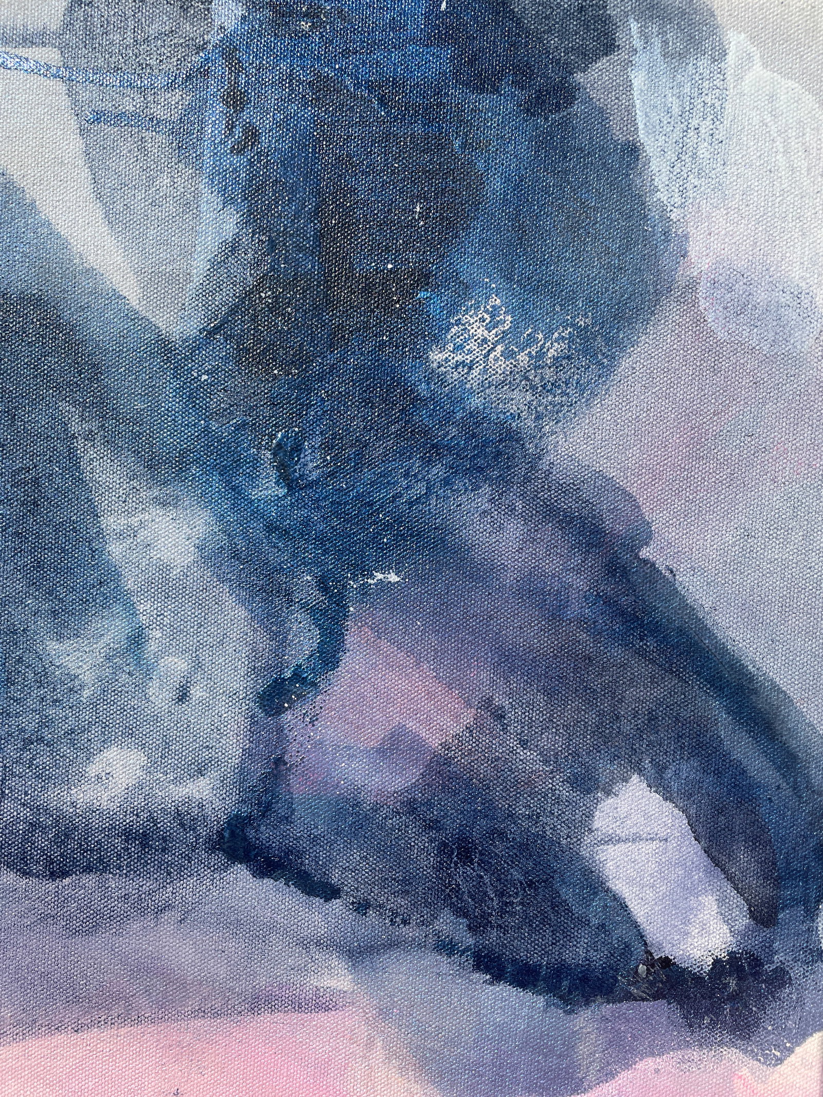 Blame It on the Twilight Dimensional Abstract in Plum and Orchid - 6