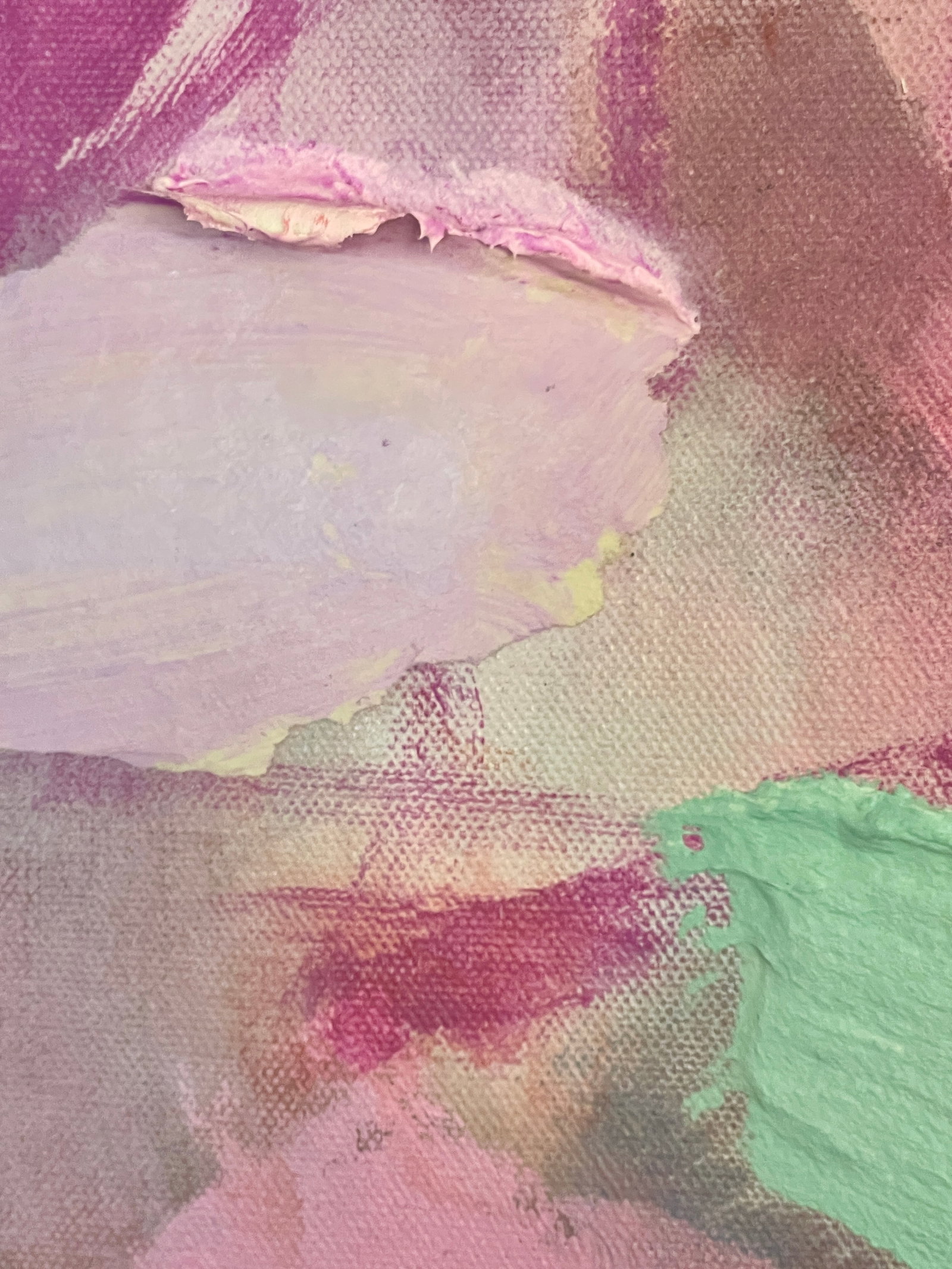 Blame It on the Twilight Dimensional Abstract in Plum and Orchid - 8