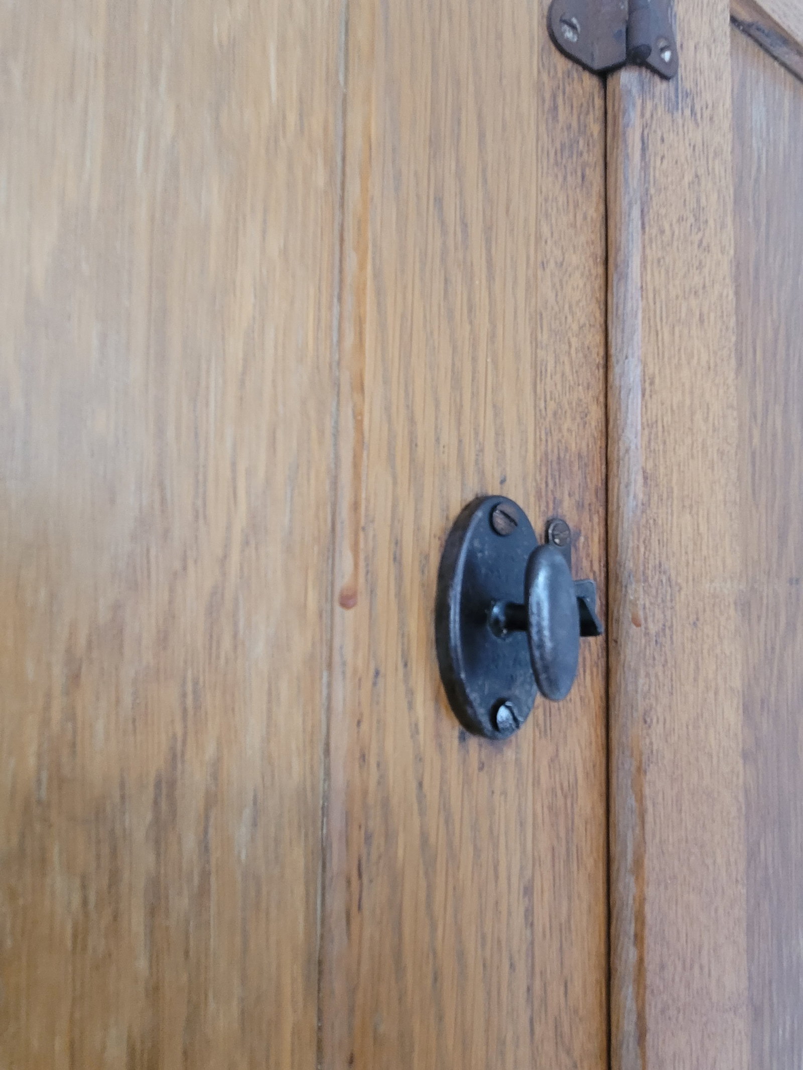 Antique Sellers "Kitcheneed" Hoosier Cabinet - Elwood, Indiana – Sage Green & Oak - 3