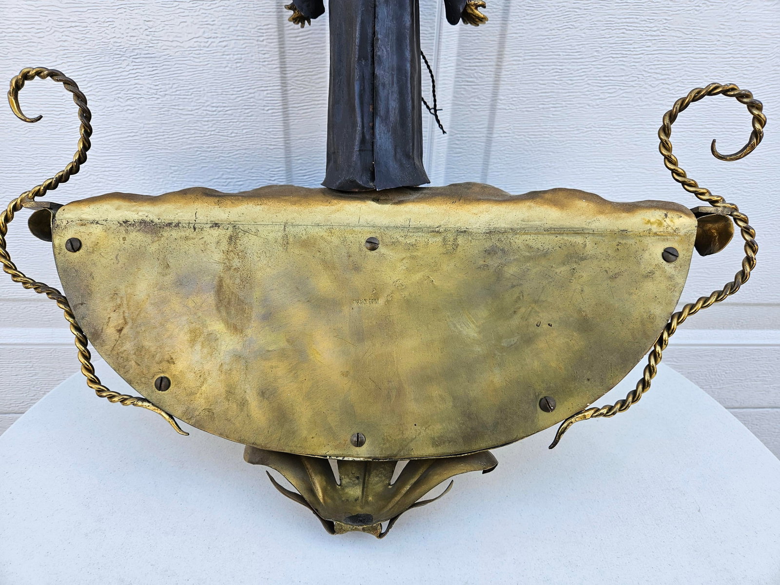 Italian Mixed Metals St. Francis of Assisi Wall Pocket Planter - 10