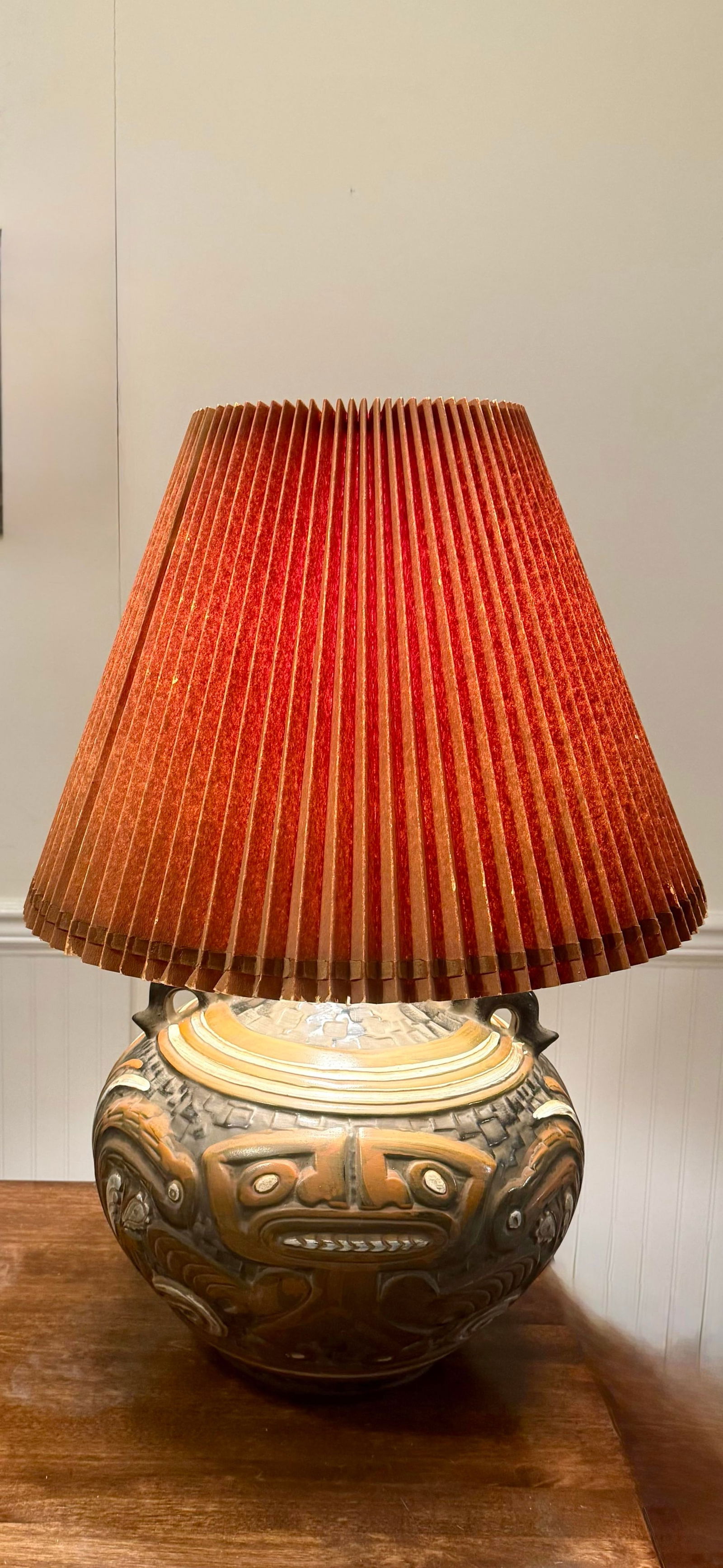 1970 Tiki Mayan Gods Lamp - 2