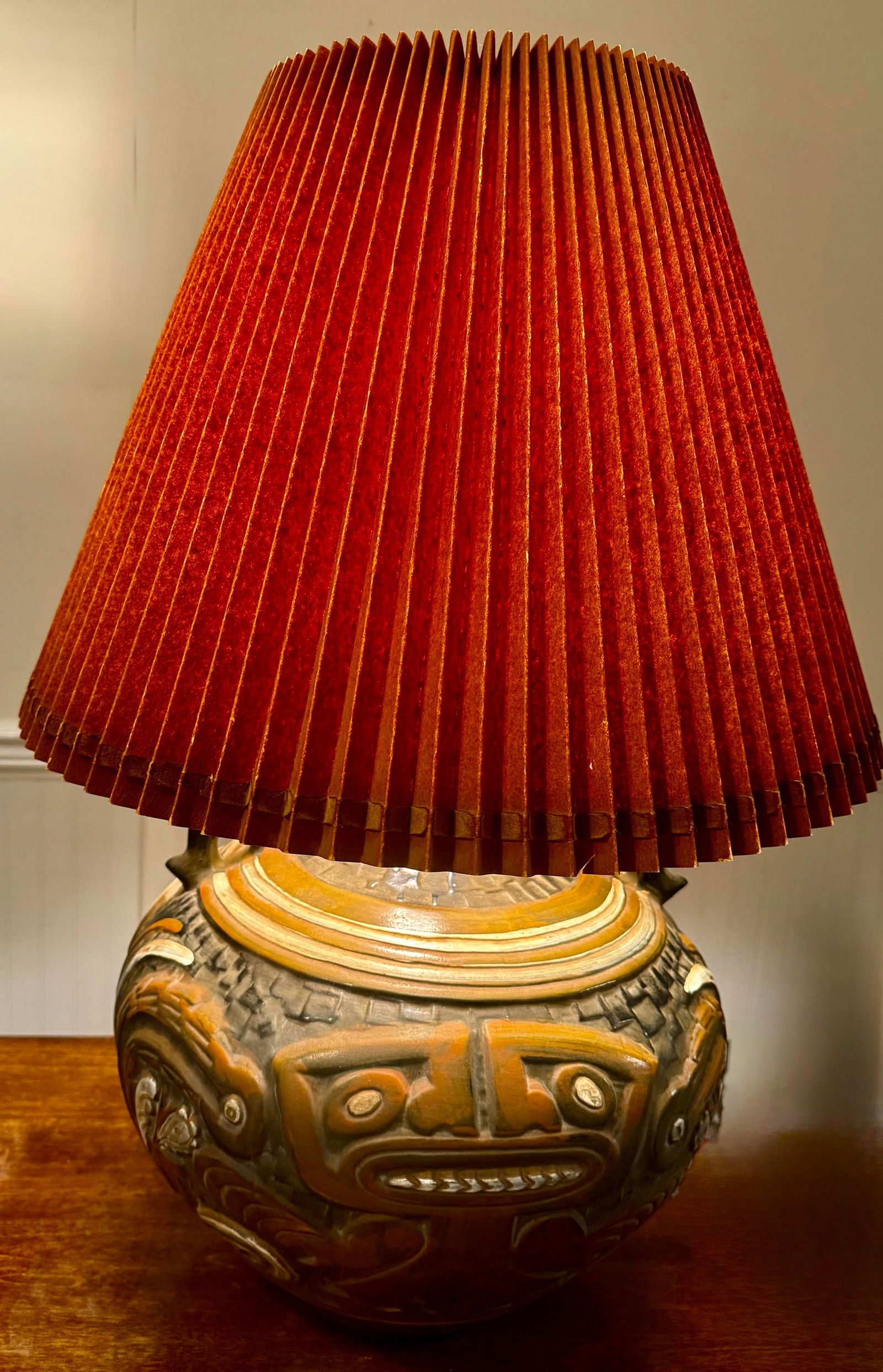 1970 Tiki Mayan Gods Lamp - 4