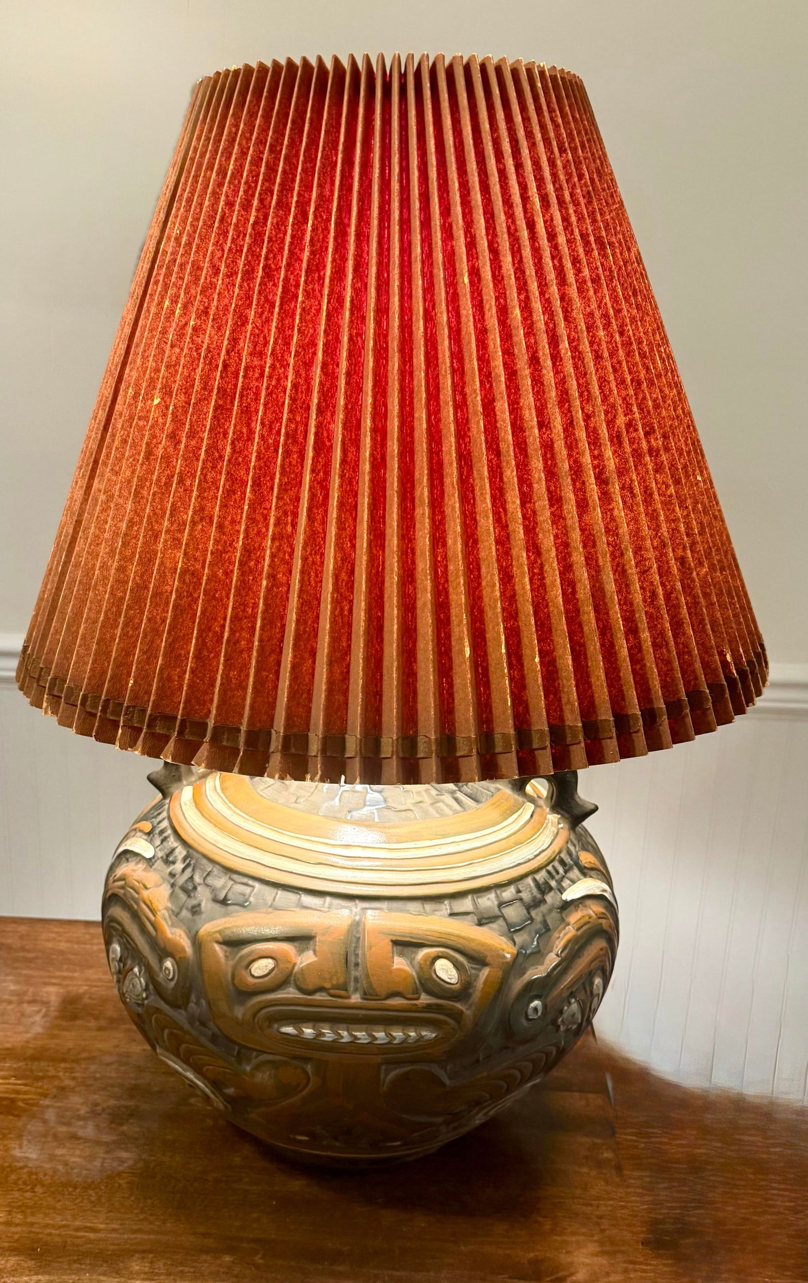 1970 Tiki Mayan Gods Lamp - 5