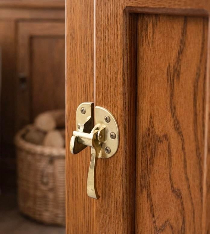 Vintage White Cap "Snooze Island" Oak Icebox-Style Cabinet – Brass Hardware – 22" W - 7