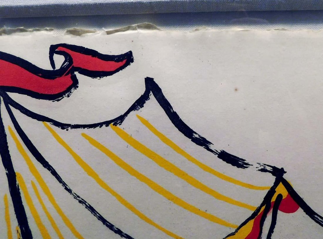 Alexander Calder "Circus Tent" Hand Signed Lithograph on Paper - 6