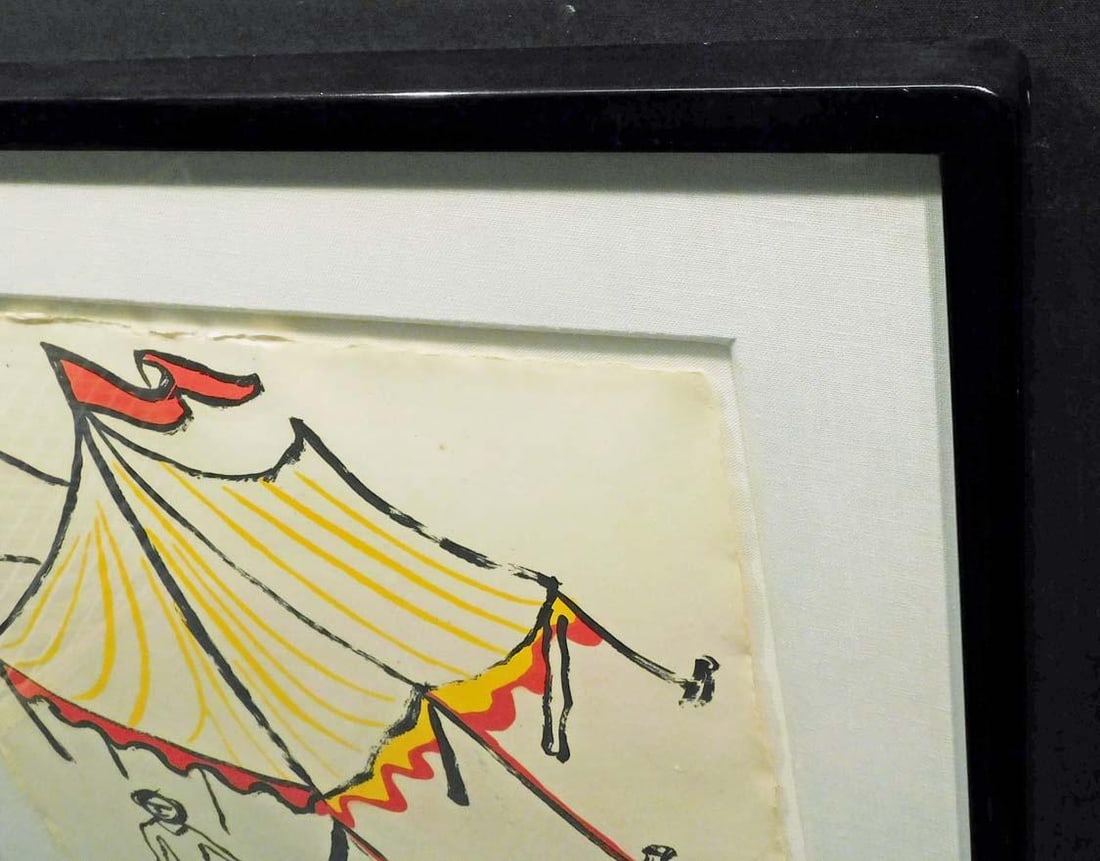 Alexander Calder "Circus Tent" Hand Signed Lithograph on Paper - 7