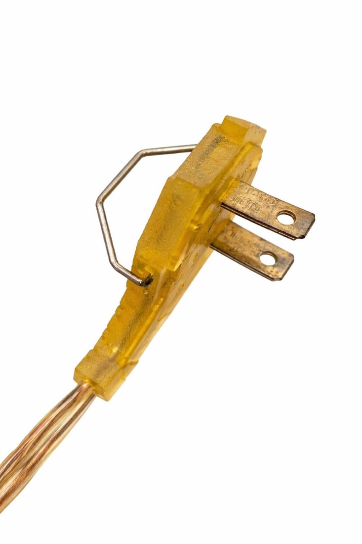 1980s Tall Neoclassical Fluted Crystal Table Lamp With Brass Base – Estate of Linda W., - 11