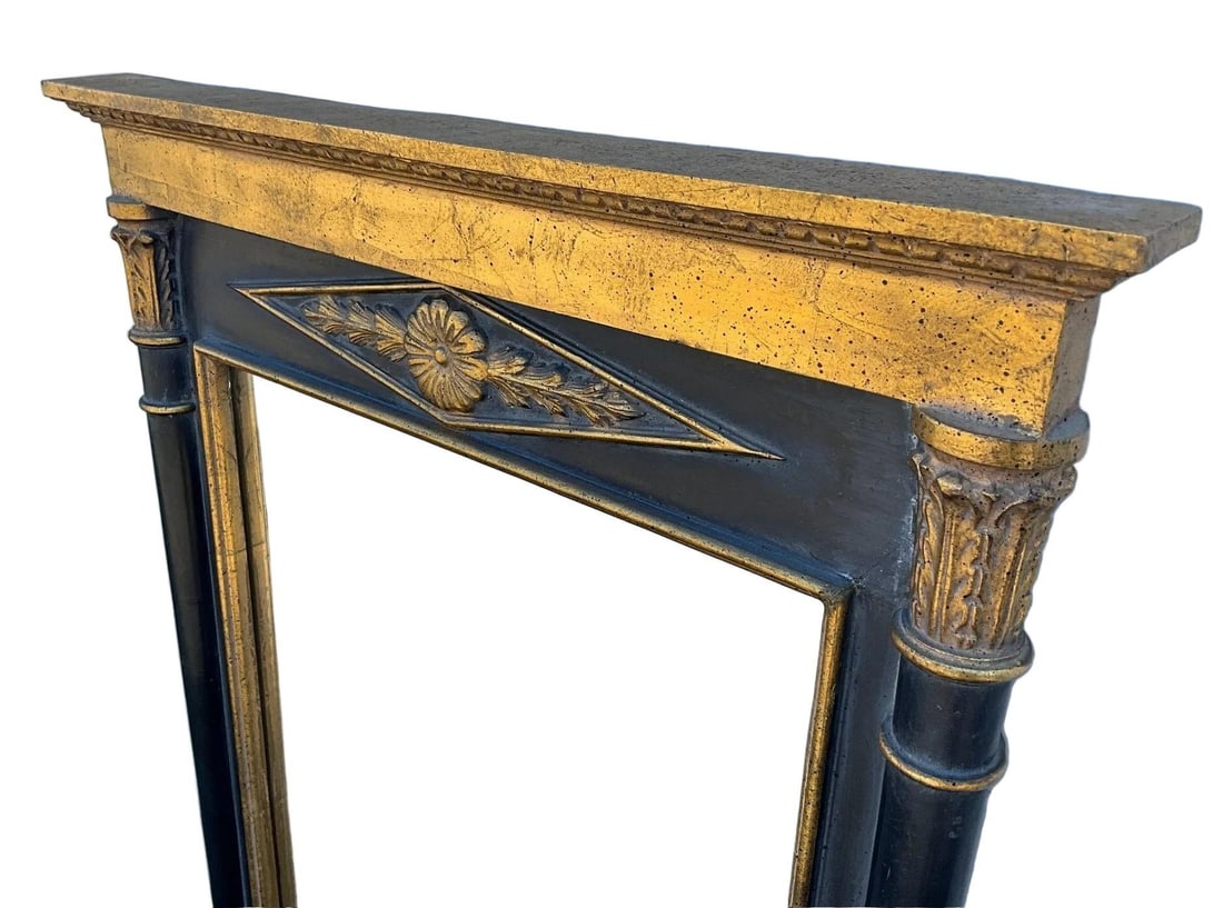 Large Vintage Neoclassical-Style Trumeau Wall Mirror - 2