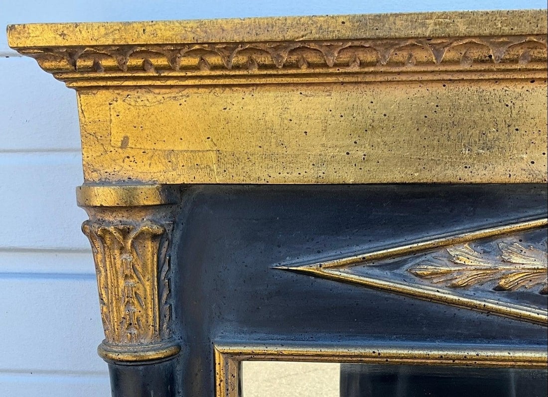 Large Vintage Neoclassical-Style Trumeau Wall Mirror - 3