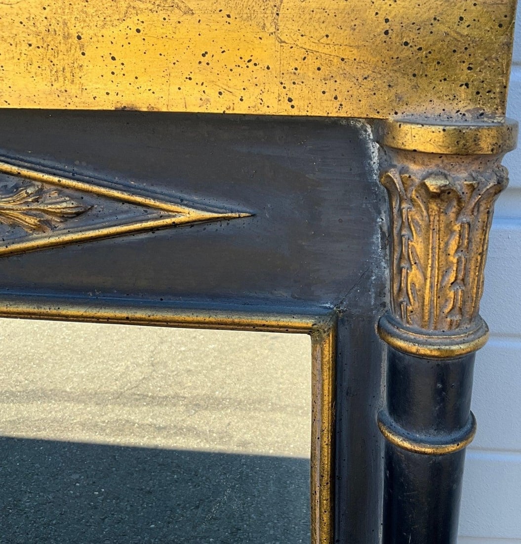 Large Vintage Neoclassical-Style Trumeau Wall Mirror - 4