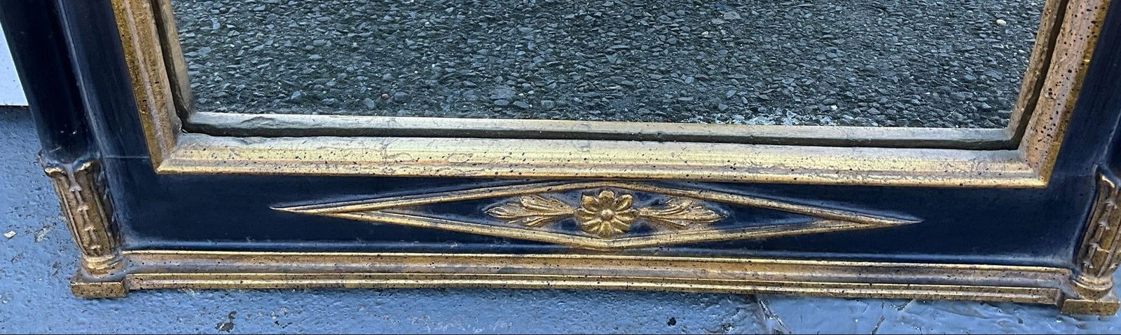 Large Vintage Neoclassical-Style Trumeau Wall Mirror - 5