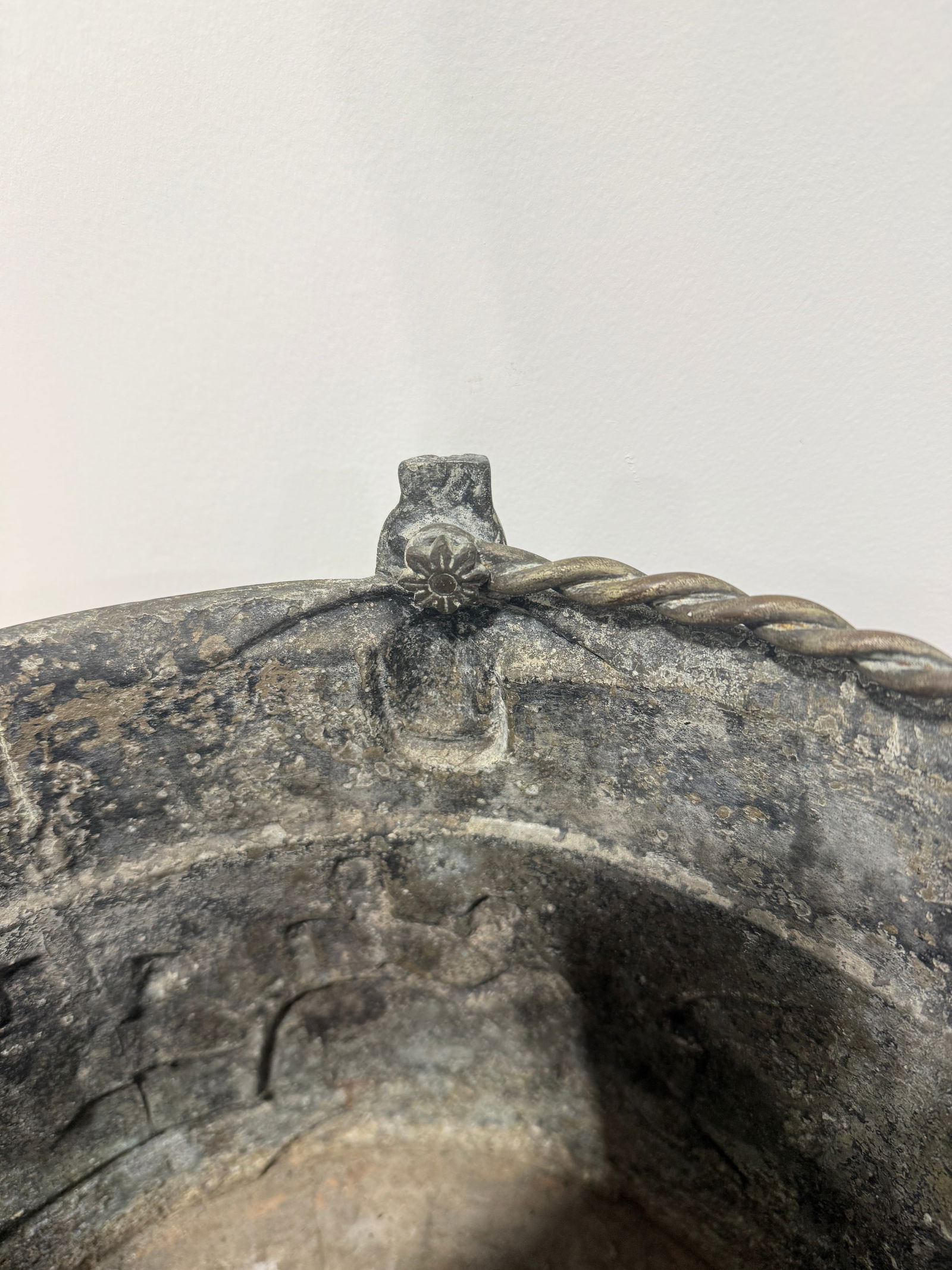 Georgian or French Neoclassical Cast Lead Bacchanal Cachepot, 19th Century - 7