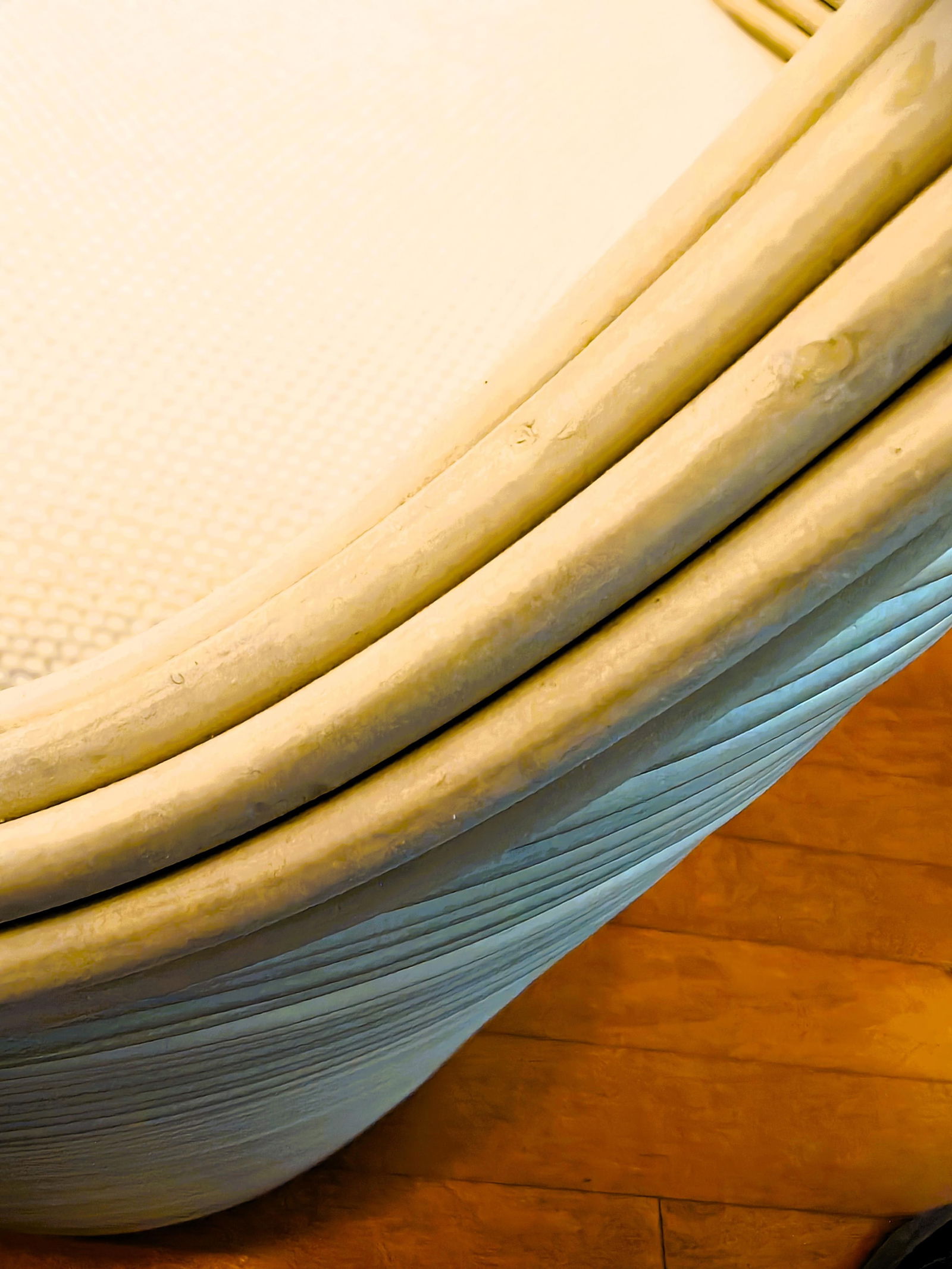 Palecek Enzo Swivel Stool Whitewash Pole Rattan - 6