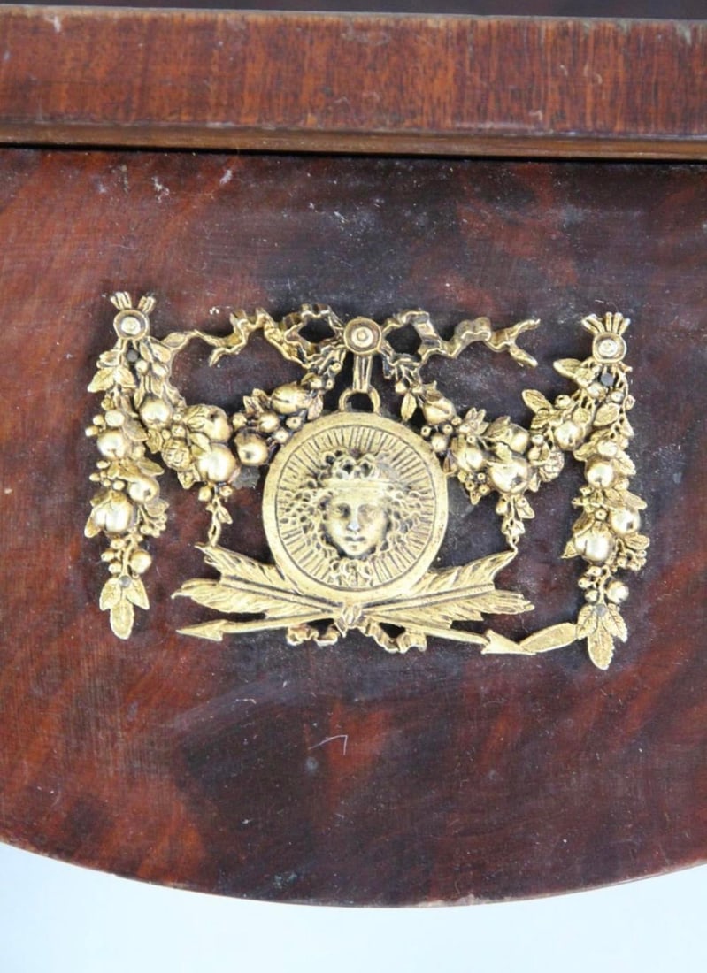 Early 19th Century Swedish or French Empire Majohamy and Gilt Pier or Dressing Table With Mirror - 7