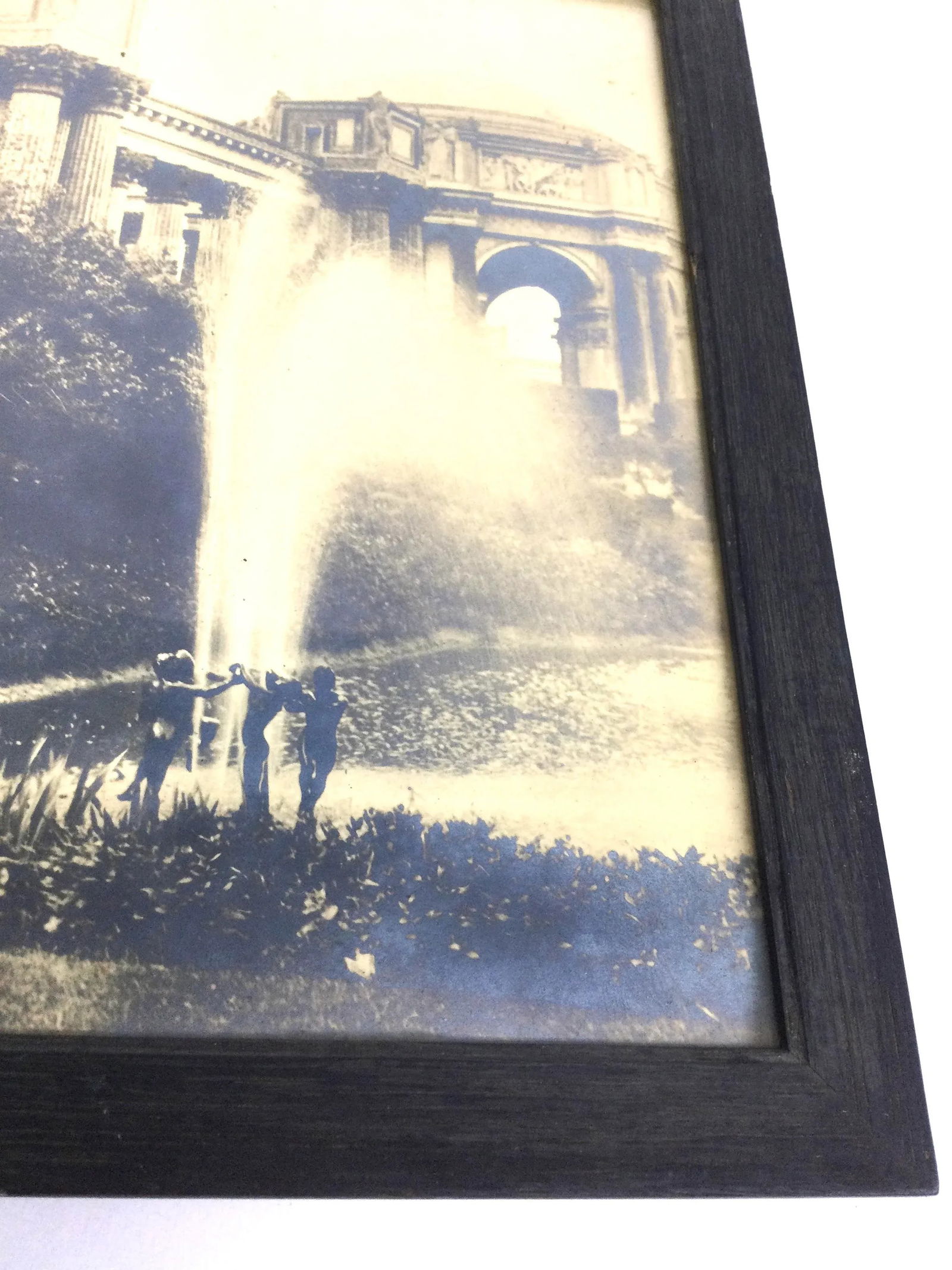 1915 Fountain at Lagoon Palace of Fine Arts Triptych Framed Photo - 3