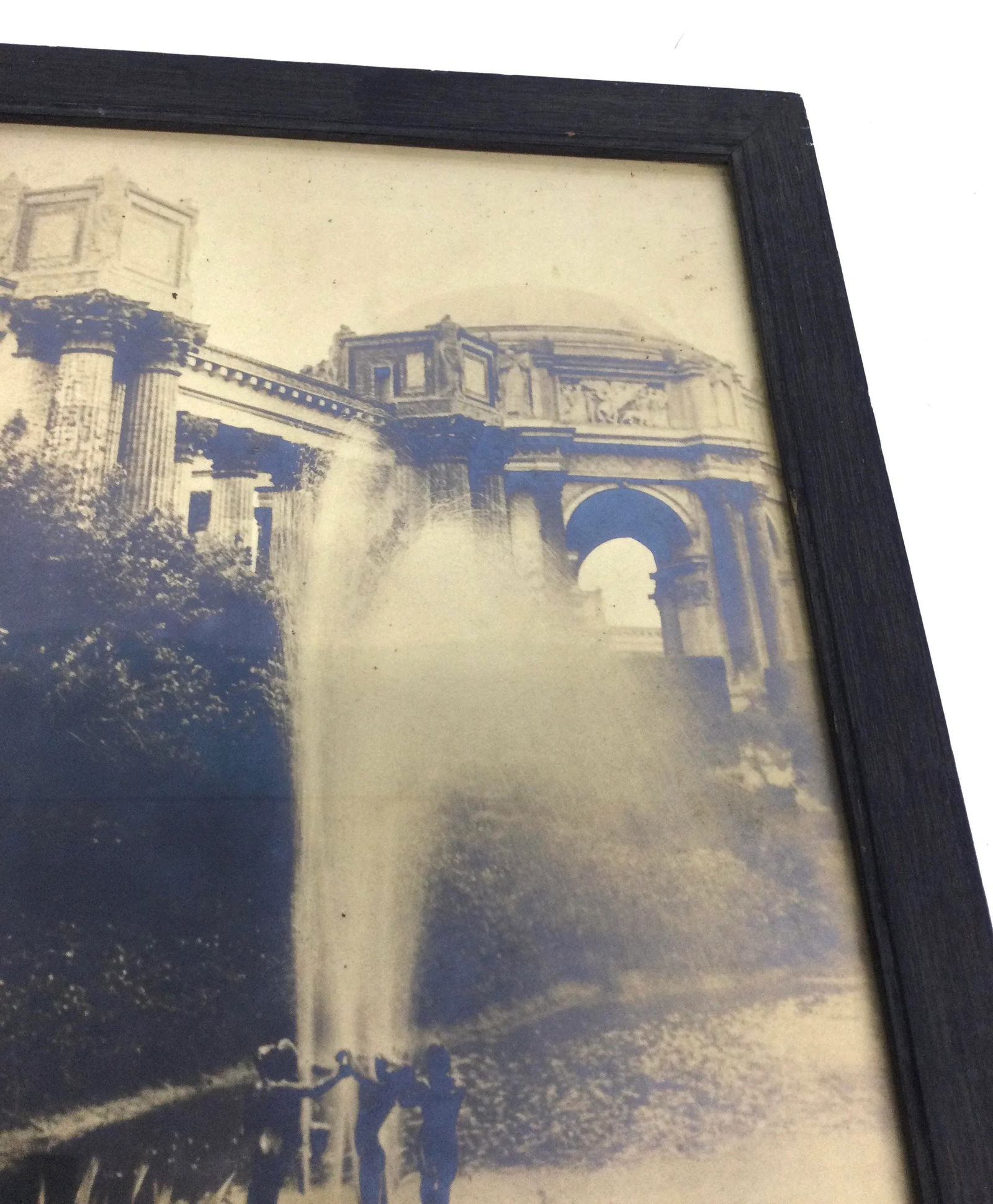 1915 Fountain at Lagoon Palace of Fine Arts Triptych Framed Photo - 4