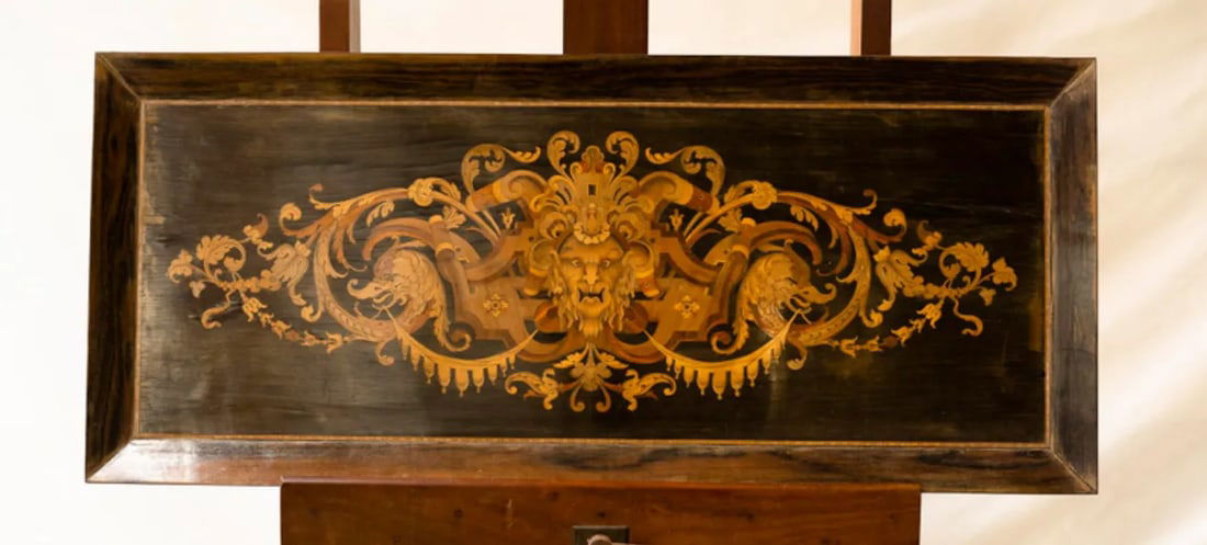 19th Century French Framed Marquetry Piece - 7