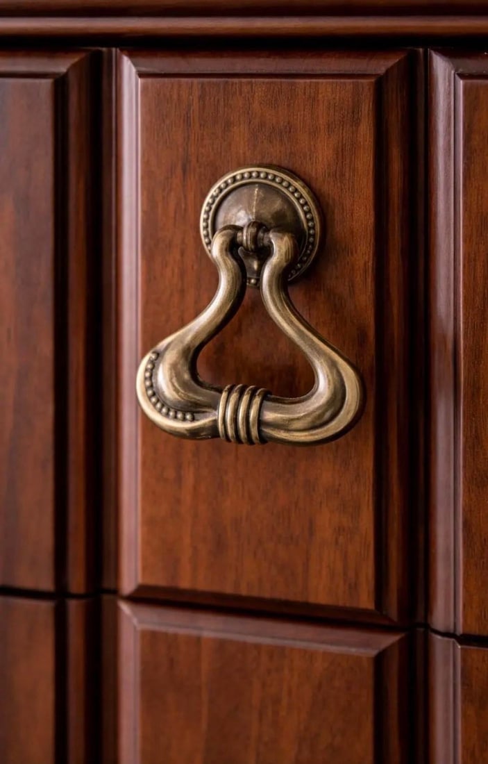 1970s Traditional Revival Five-Drawer Chest in the Manner of Drexel – Warm Brown Mahogany - 5