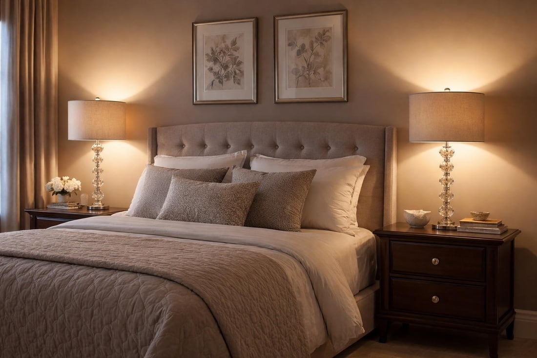 Late 20th Century Hollywood Regency Revival Faceted Column Table Lamps – Pair - 7