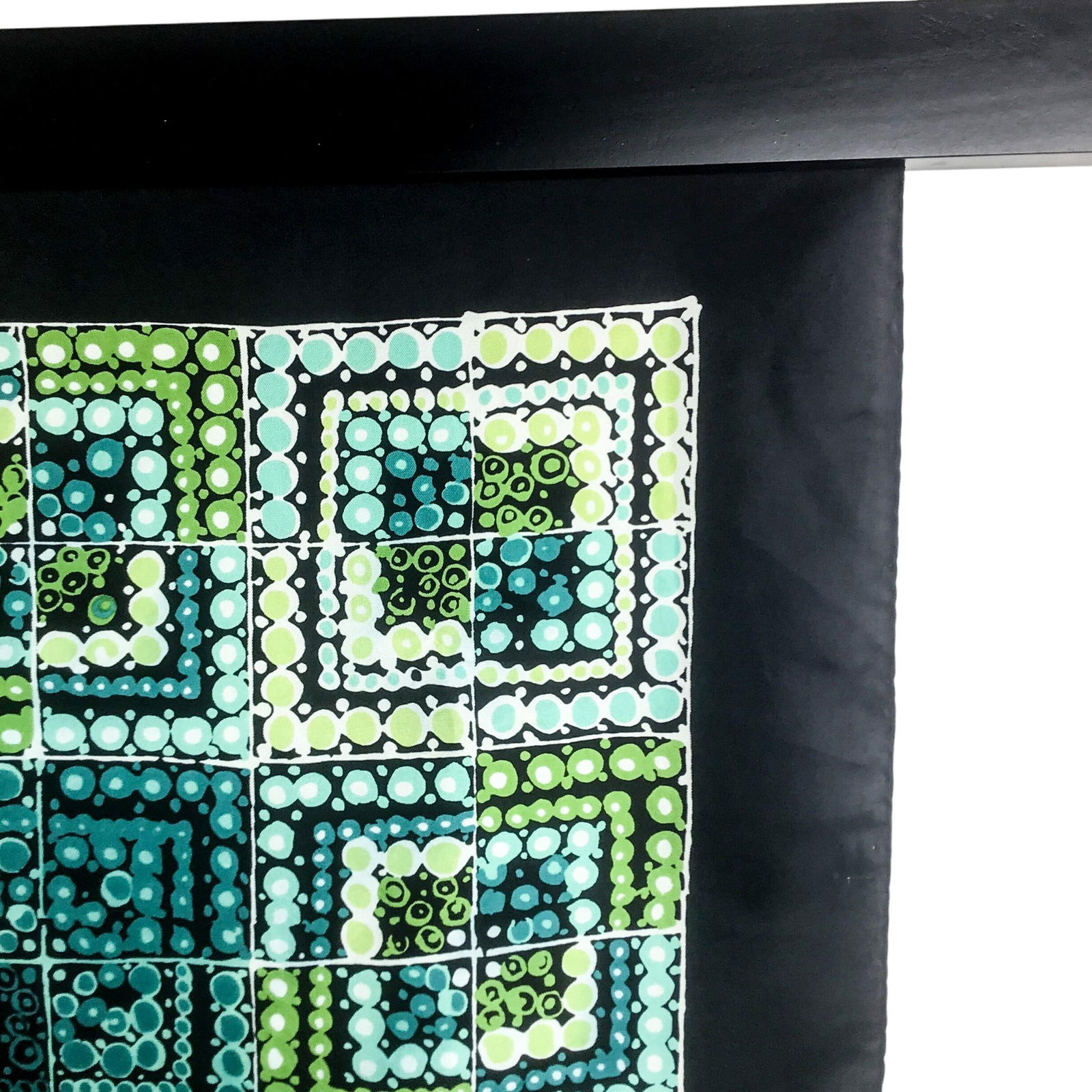 Pure Silk Twill Vintage Scarf With Wall Hanging Scarf Holder - 7