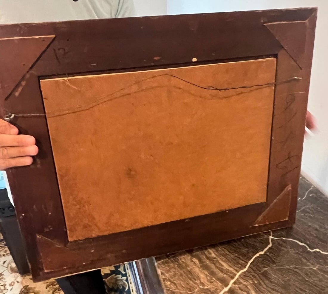 Mid 20th Century Watercolor in Antique Frame, Original, Signed "Birdsey" - 6