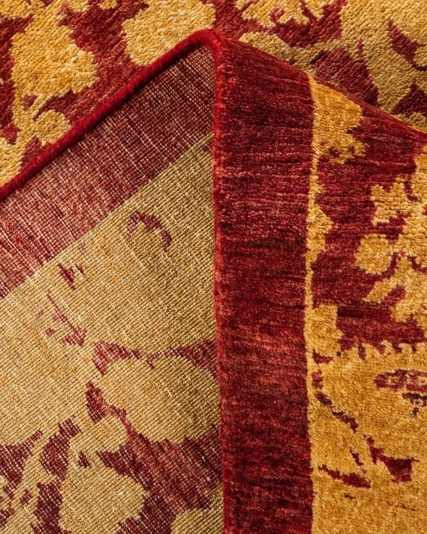 Mogul Hand Knotted Area Rug, Red - 5' 2" x 7' 10" - 6