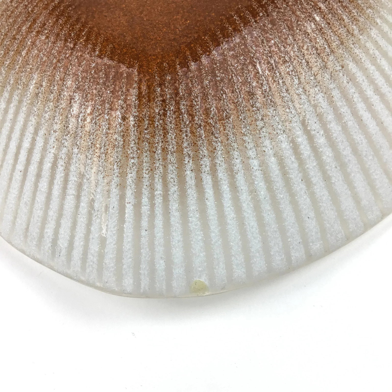 1960s Maurice Heston Etched & Ribbed Crystal Trinket Dish - 11