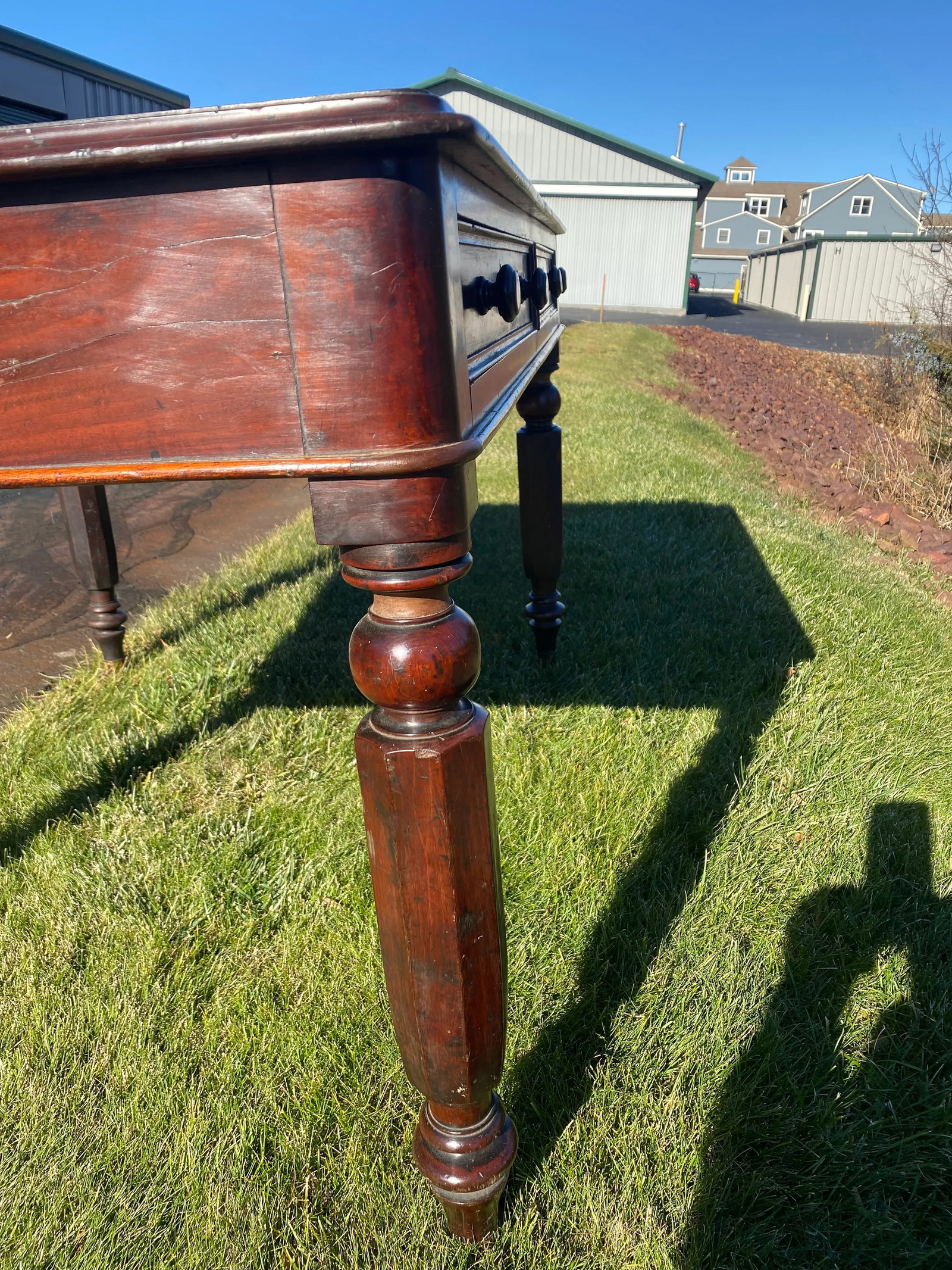 Antique William IV Writing Desk. - 5