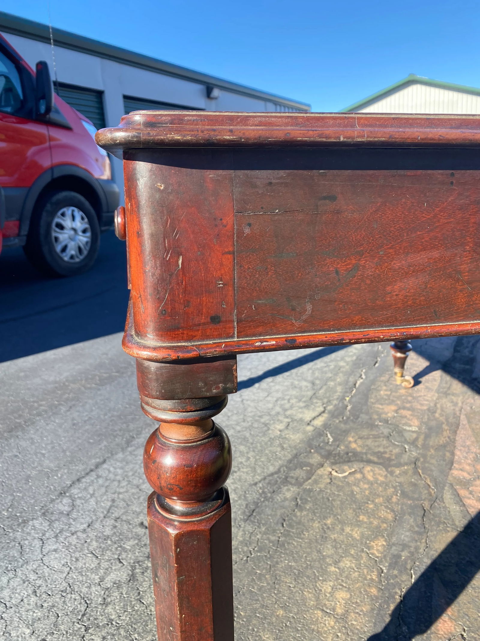 Antique William IV Writing Desk. - 6