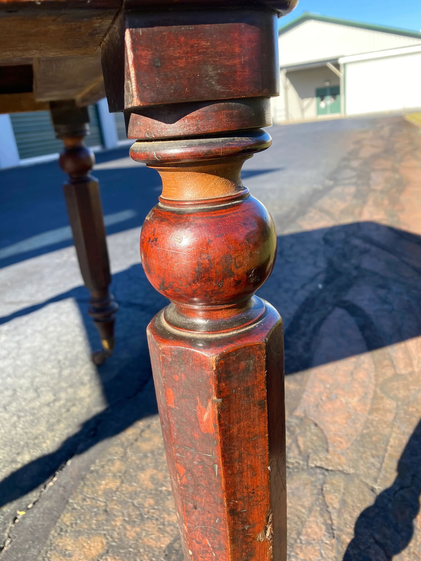 Antique William IV Writing Desk. - 7