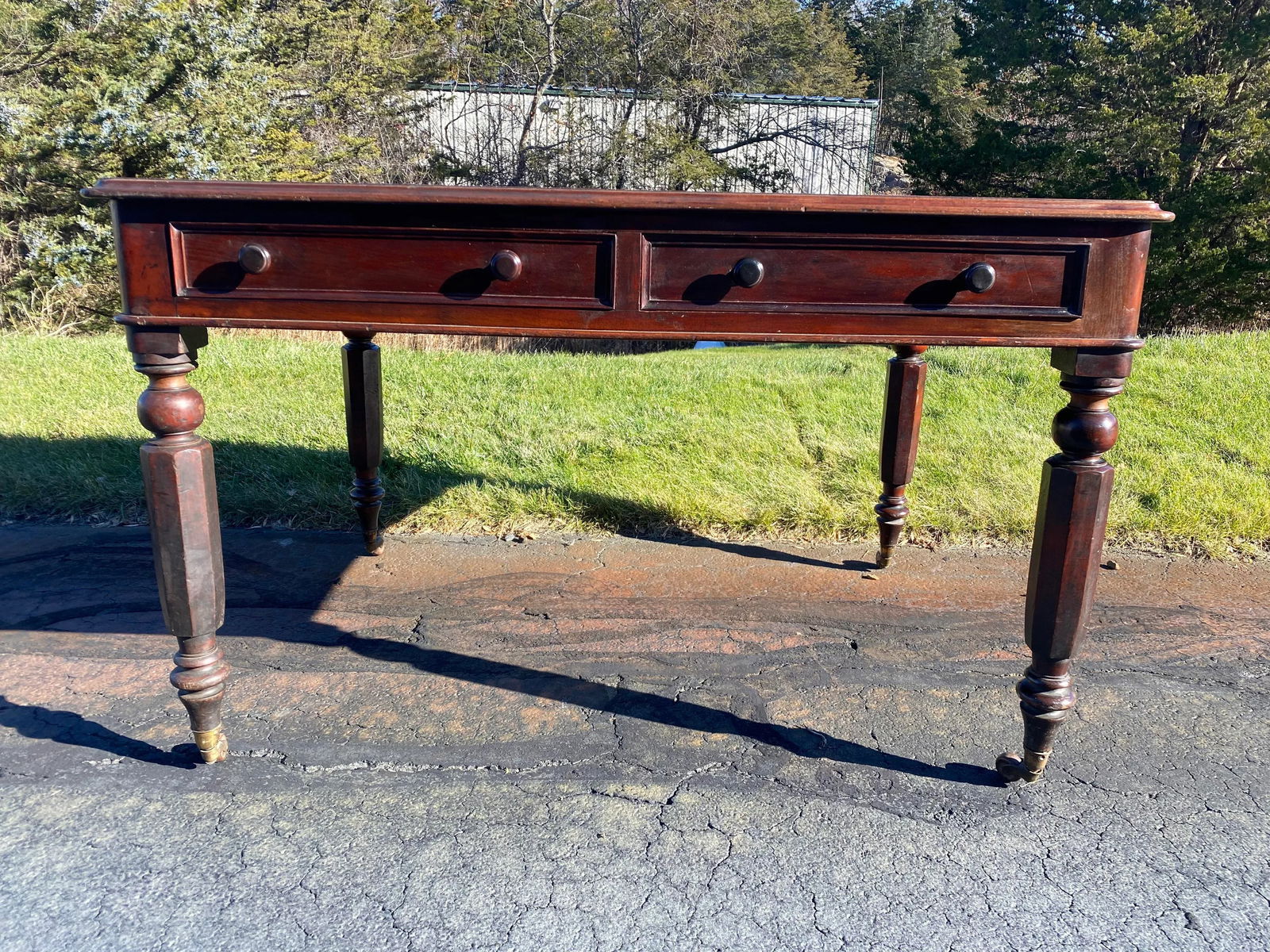 Antique William IV Writing Desk. - 8