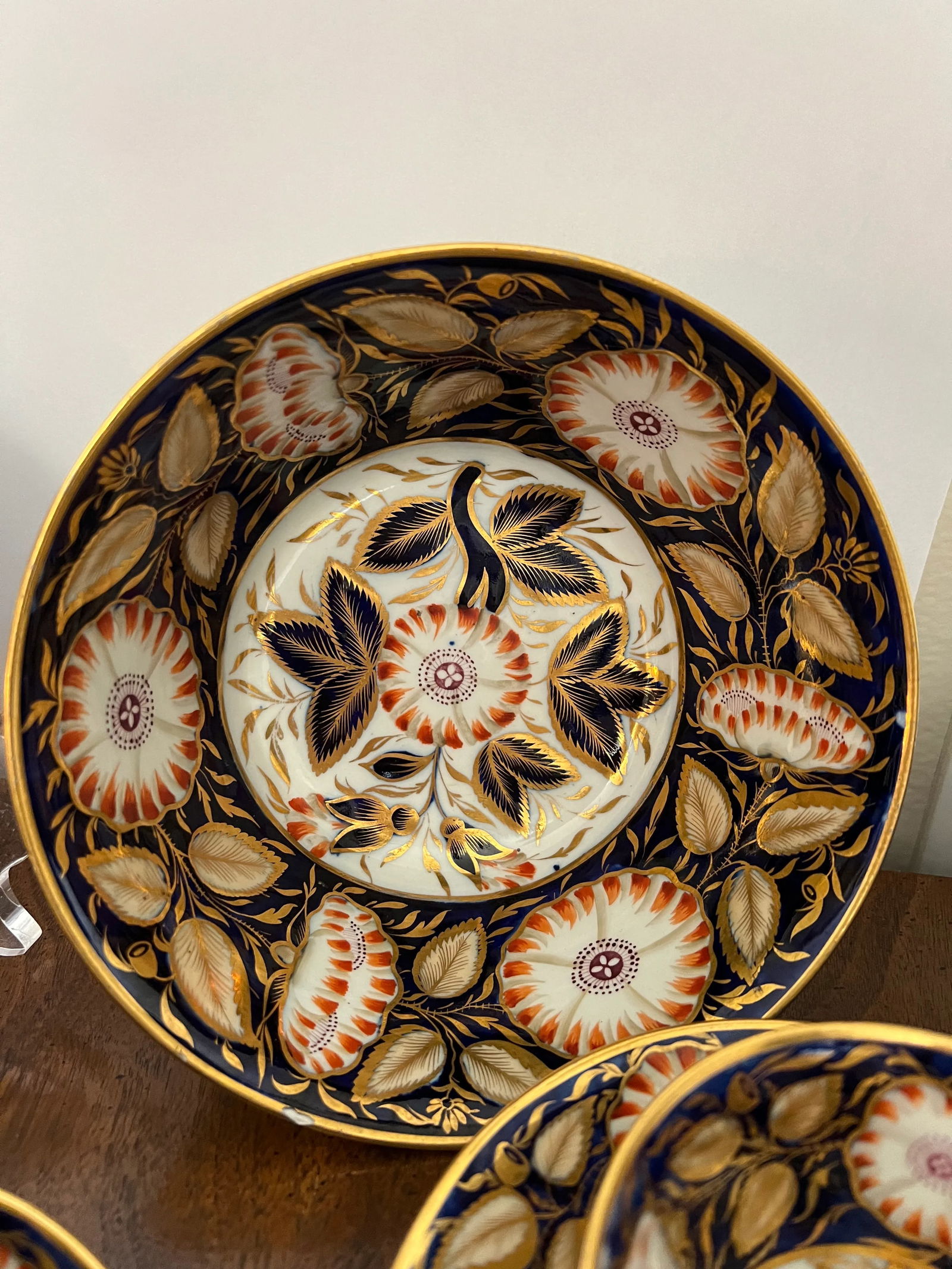 19th Century English Porcelain Dessert Service Cobalt- 27 Pieces - 2