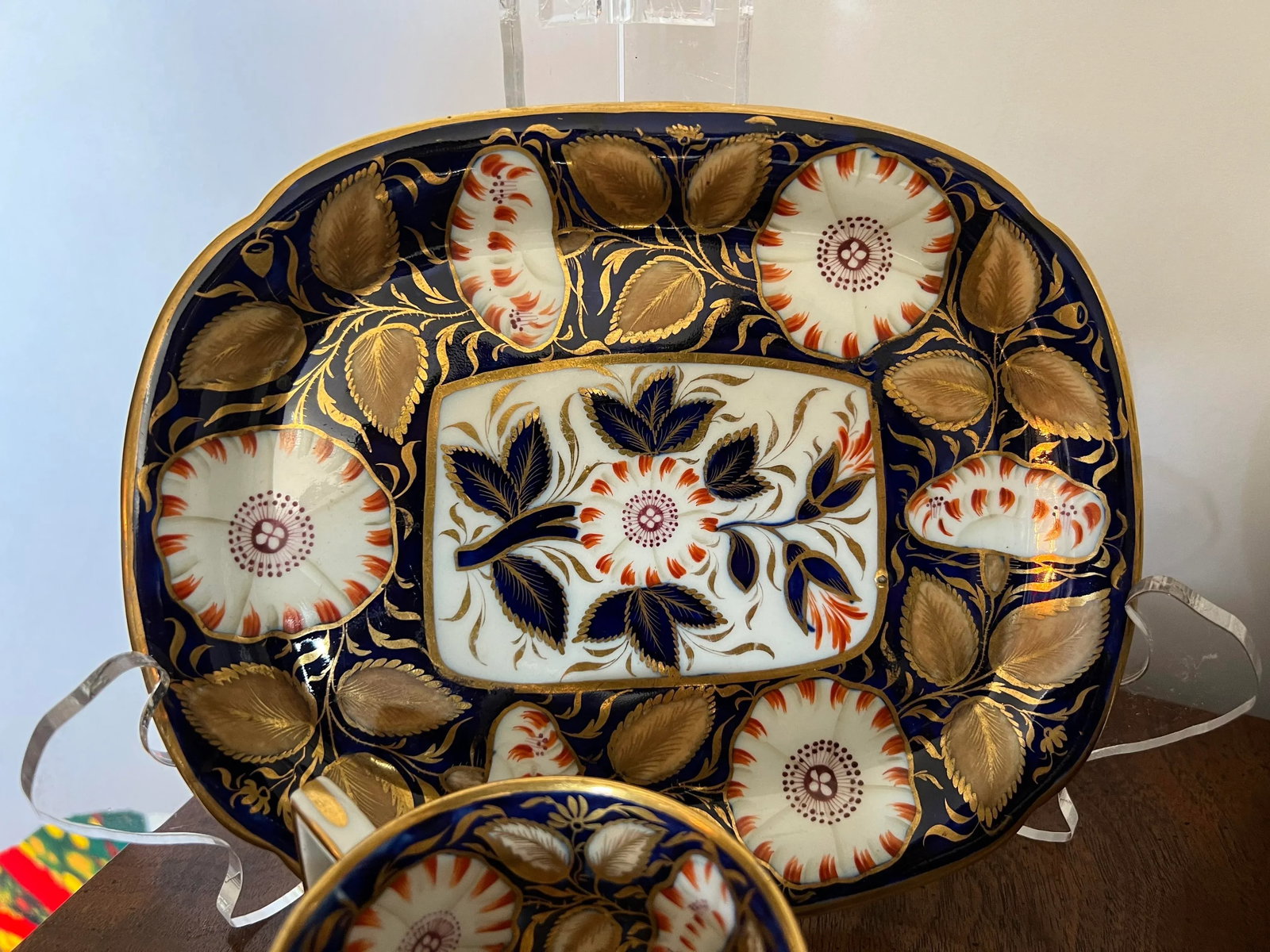 19th Century English Porcelain Dessert Service Cobalt- 27 Pieces - 3