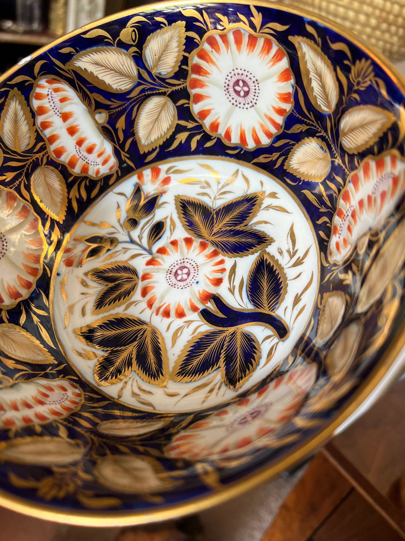 19th Century English Porcelain Dessert Service Cobalt- 27 Pieces - 8