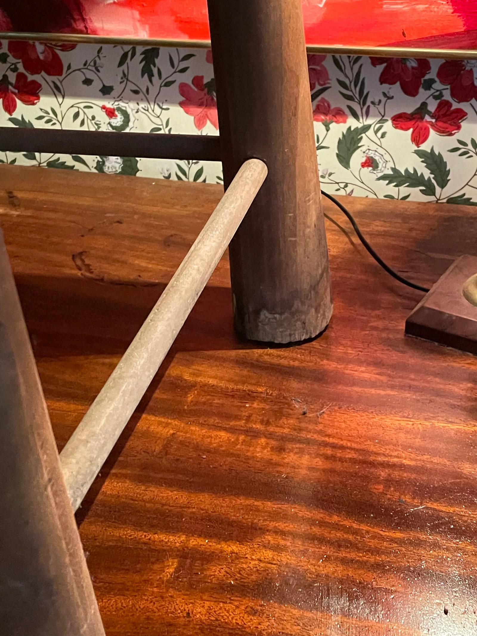 Attributed to Mario Villa Carved and Painted Mahogany Architectural Side Chair - 7