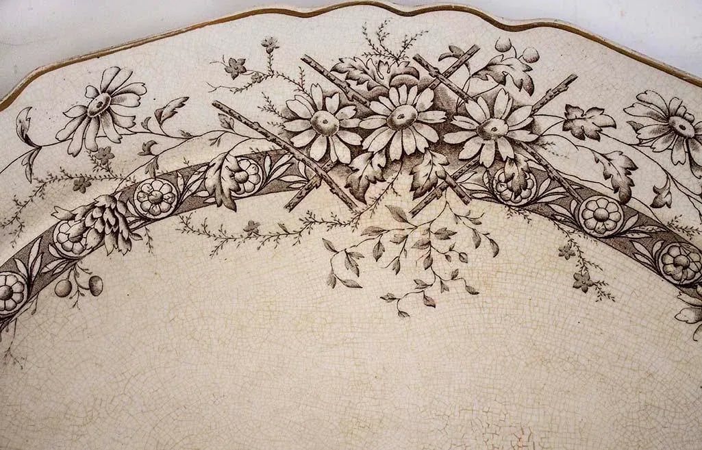 Vintage Staffordshire Farmhouse Serving Pieces - Set of 4 - 4