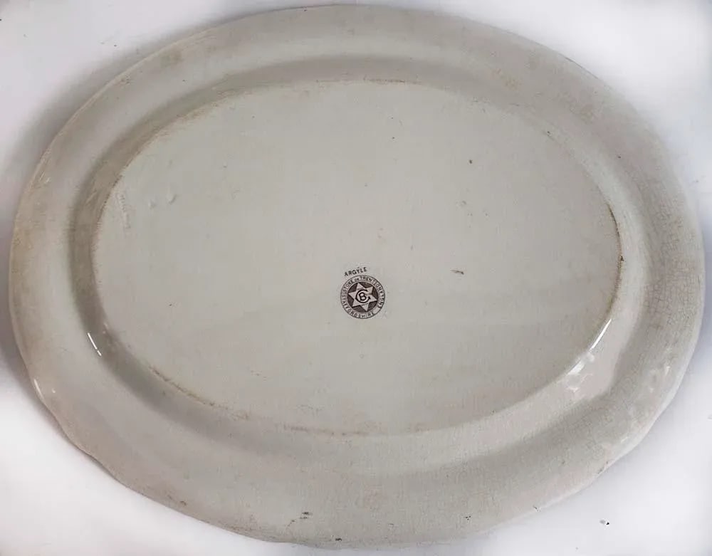 Vintage Staffordshire Farmhouse Serving Pieces - Set of 4 - 7