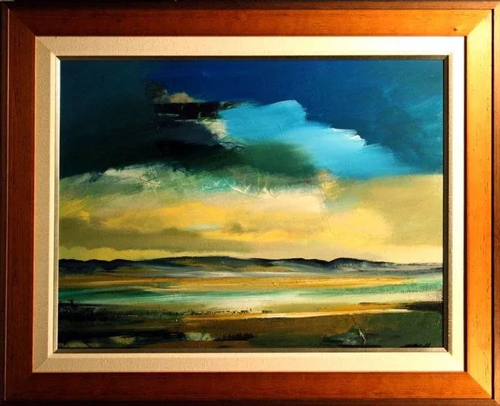 Desert Wash Jerome Gastaldi Original Oil Painting, Framed - 4