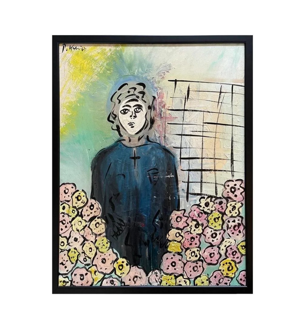 1960s Abstract Figurative Acrylic Painting by Peter Keil - 5