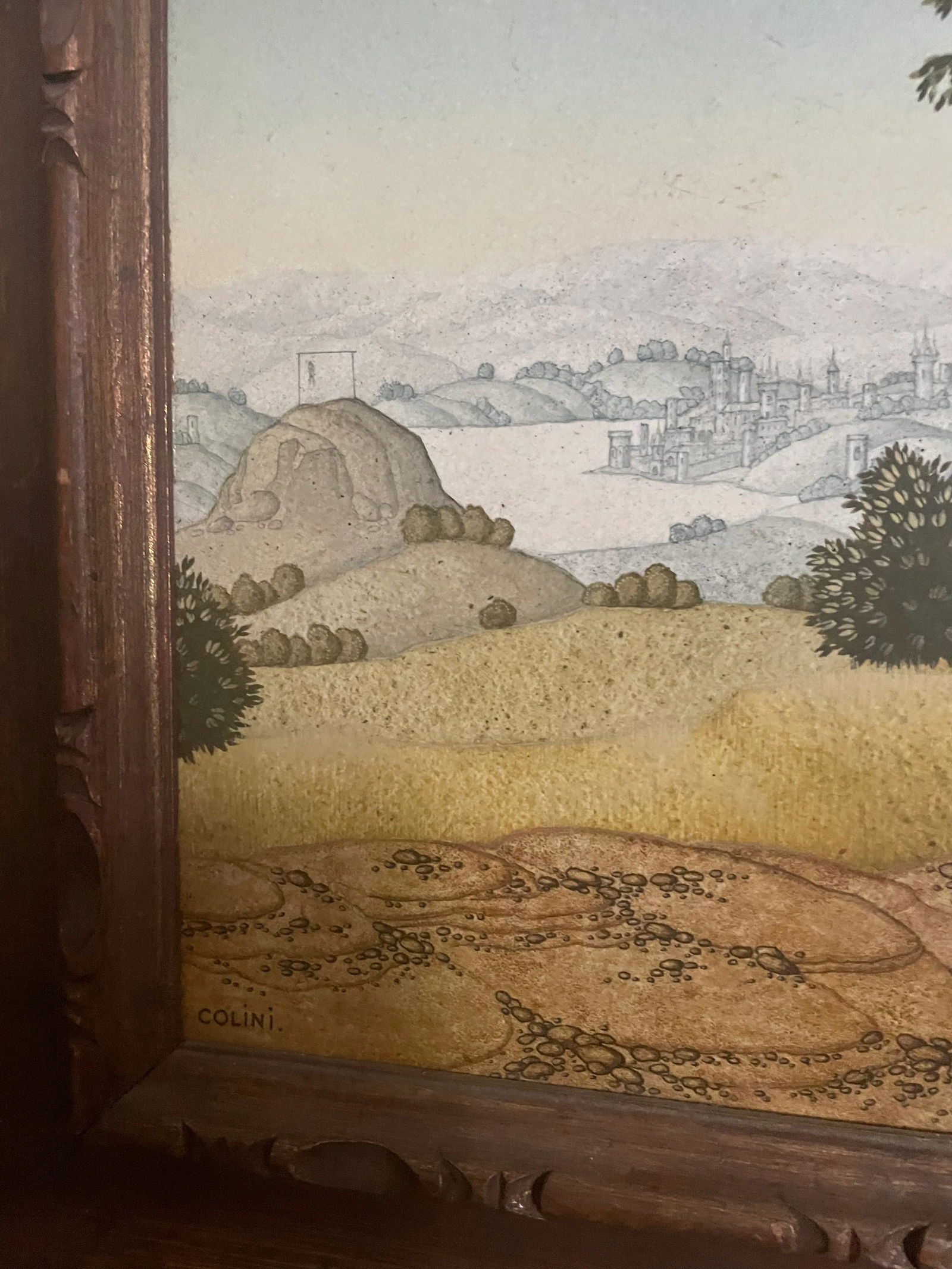 1970 Magic Realist Tempera Painting by Vojen W. Cech Colini - 6