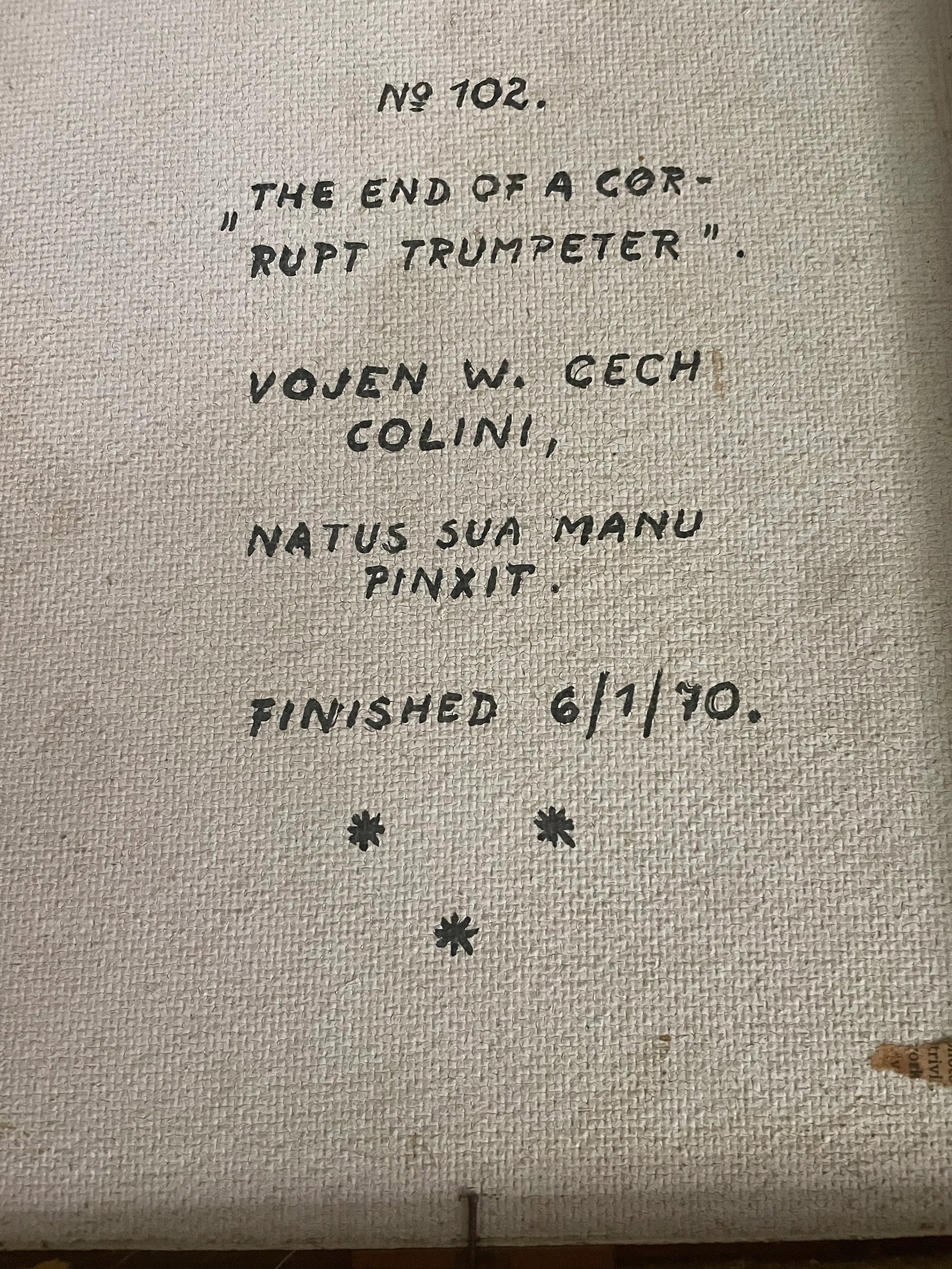 1970 Magic Realist Tempera Painting by Vojen W. Cech Colini - 9