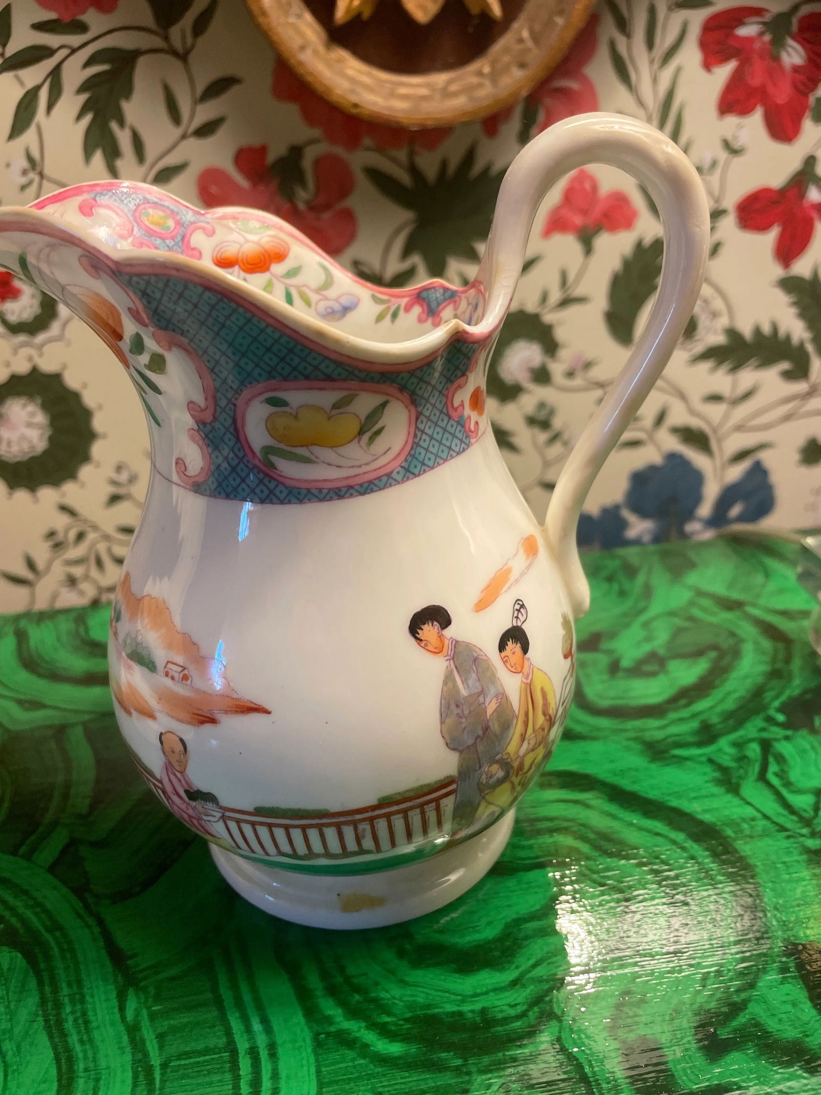 Late 18th Century Hall Porcelain Breakfast Service Mandarin Chinoiserie, 23 Pieecs - 2