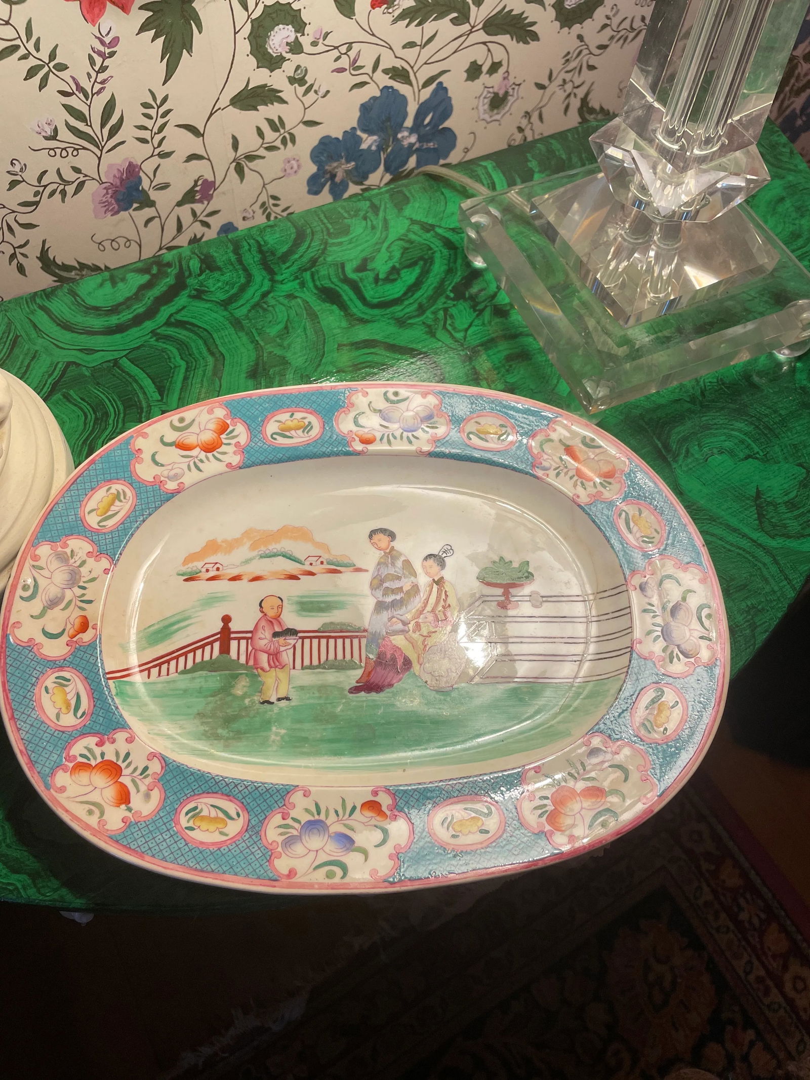 Late 18th Century Hall Porcelain Breakfast Service Mandarin Chinoiserie, 23 Pieecs - 7