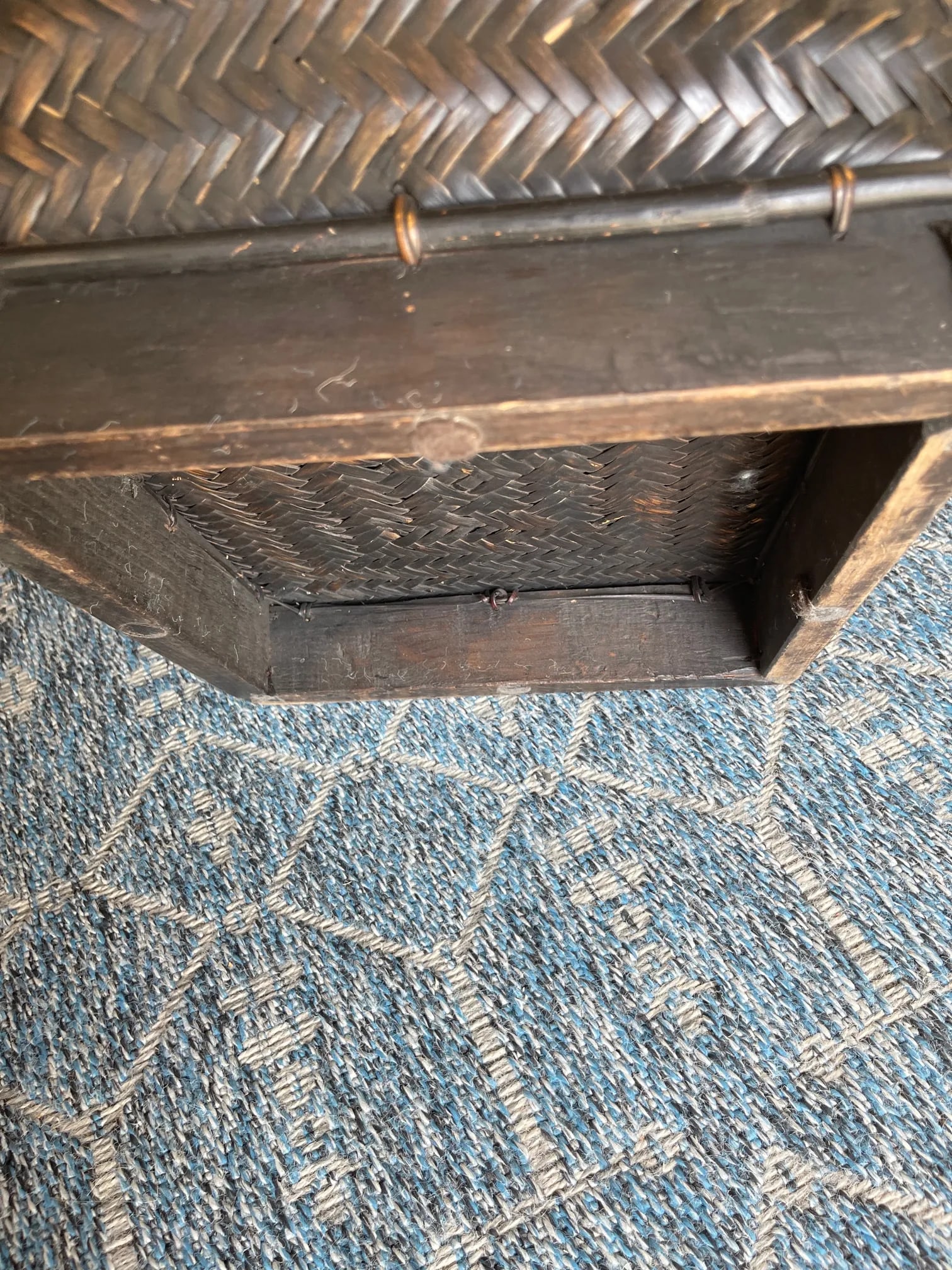 Handcrafted Tribal Woven Lidded Basket - 6