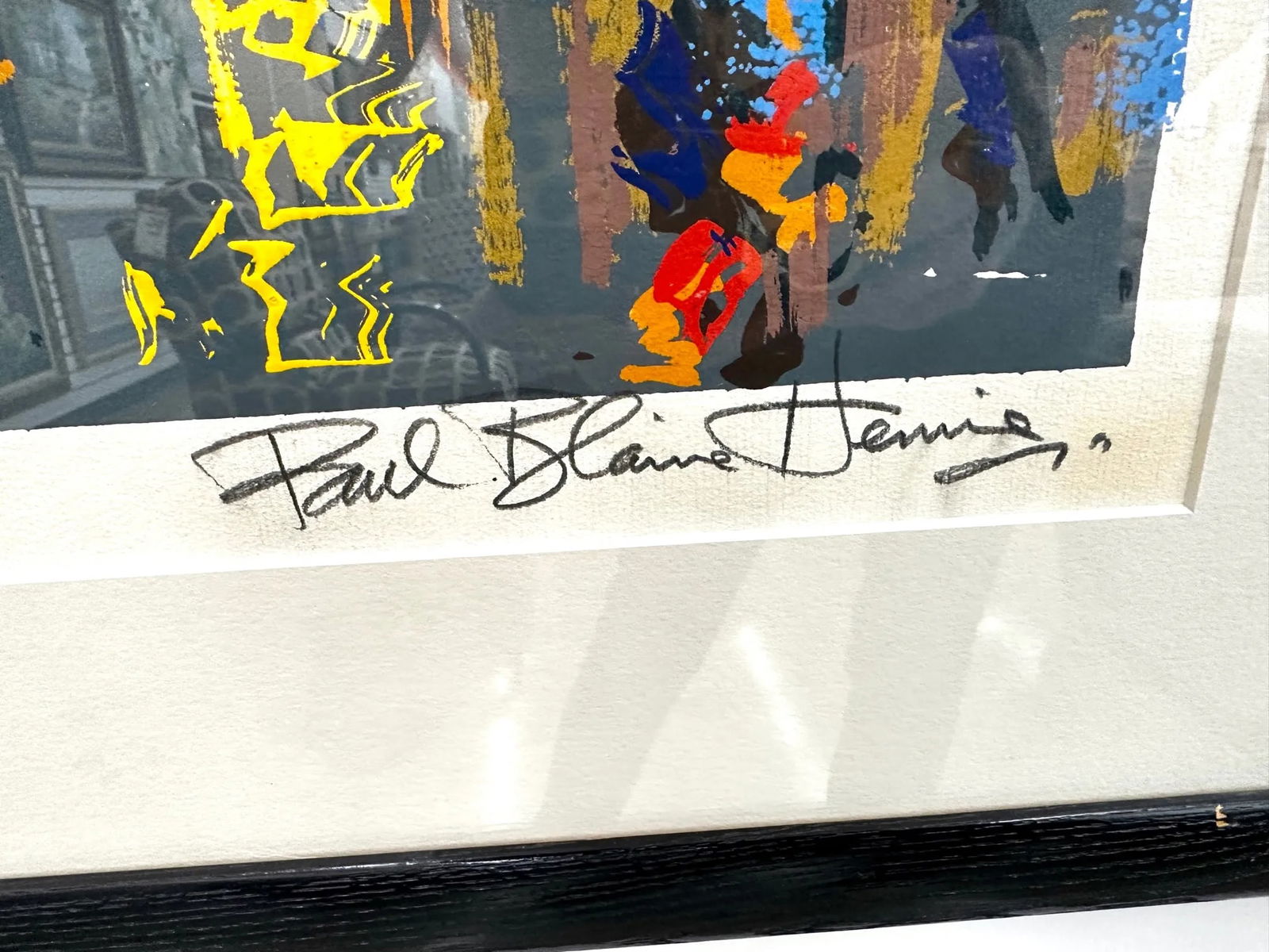 Original Paul Blaine Henrie Cityscape Serigraph on Paper A/P Signed by Artist - 2