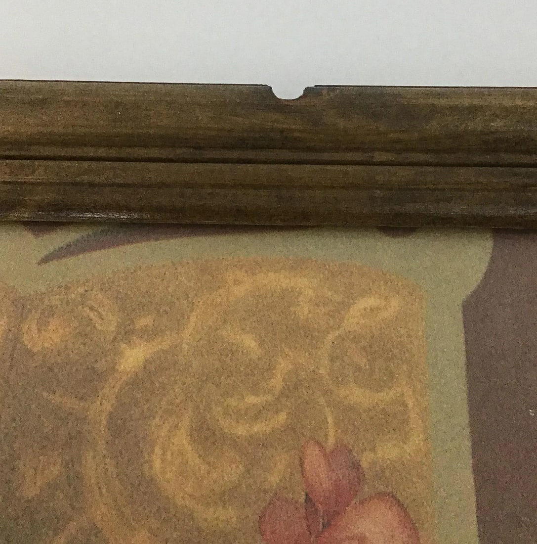 Antique Framed Print Sisters and Collie - 9