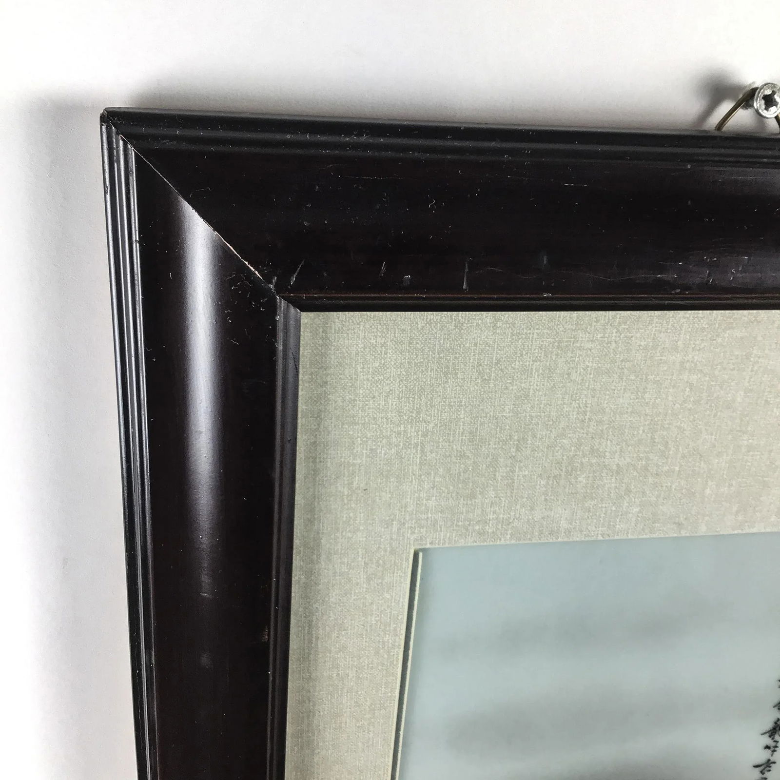 Framed Artist Signed Vintage Paintings on Porcelain - a Pair - 8